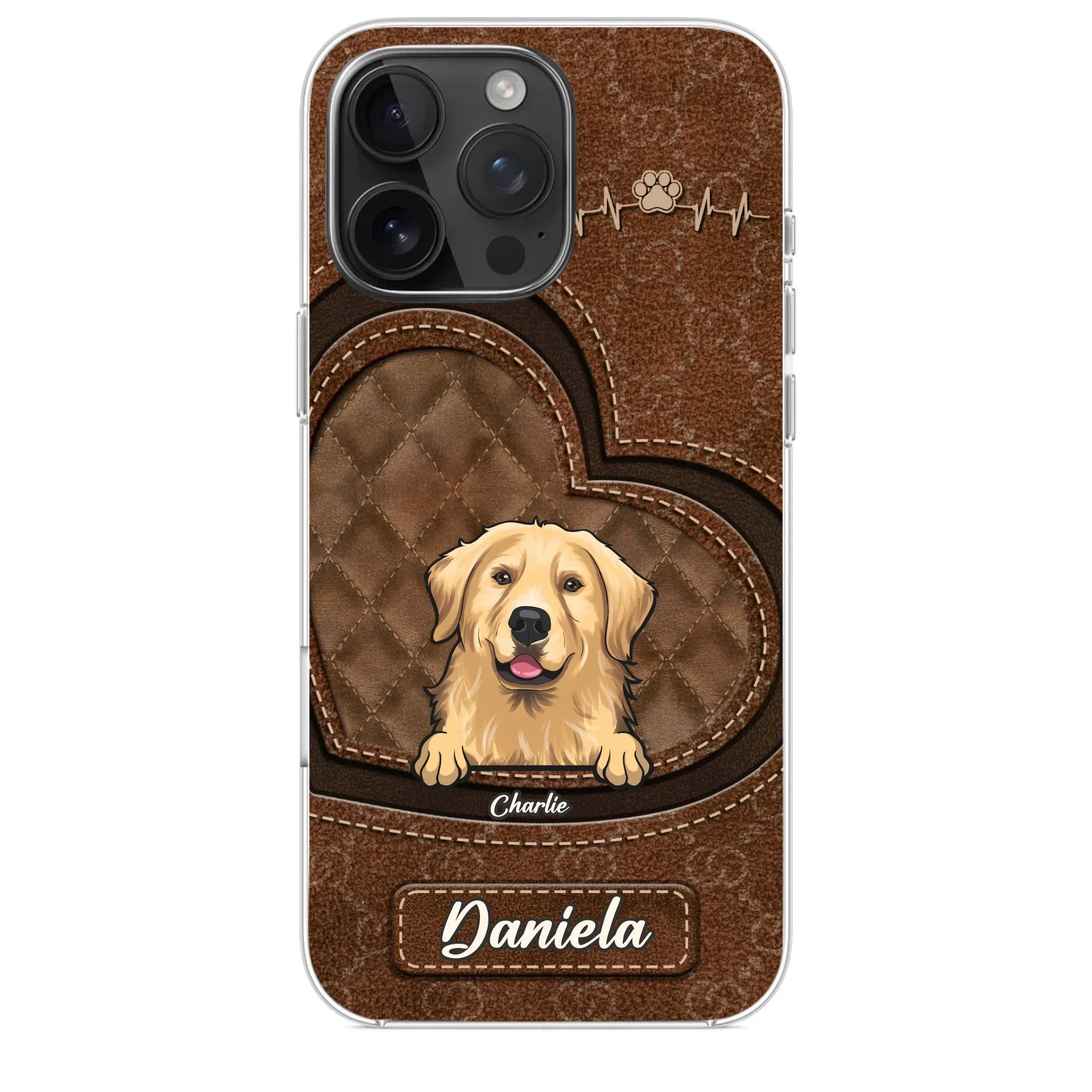 Love Grows With Every Paw Print - Dog & Cat Personalized Custom Clear Phone Case - Gift For Pet Owners, Pet Lovers