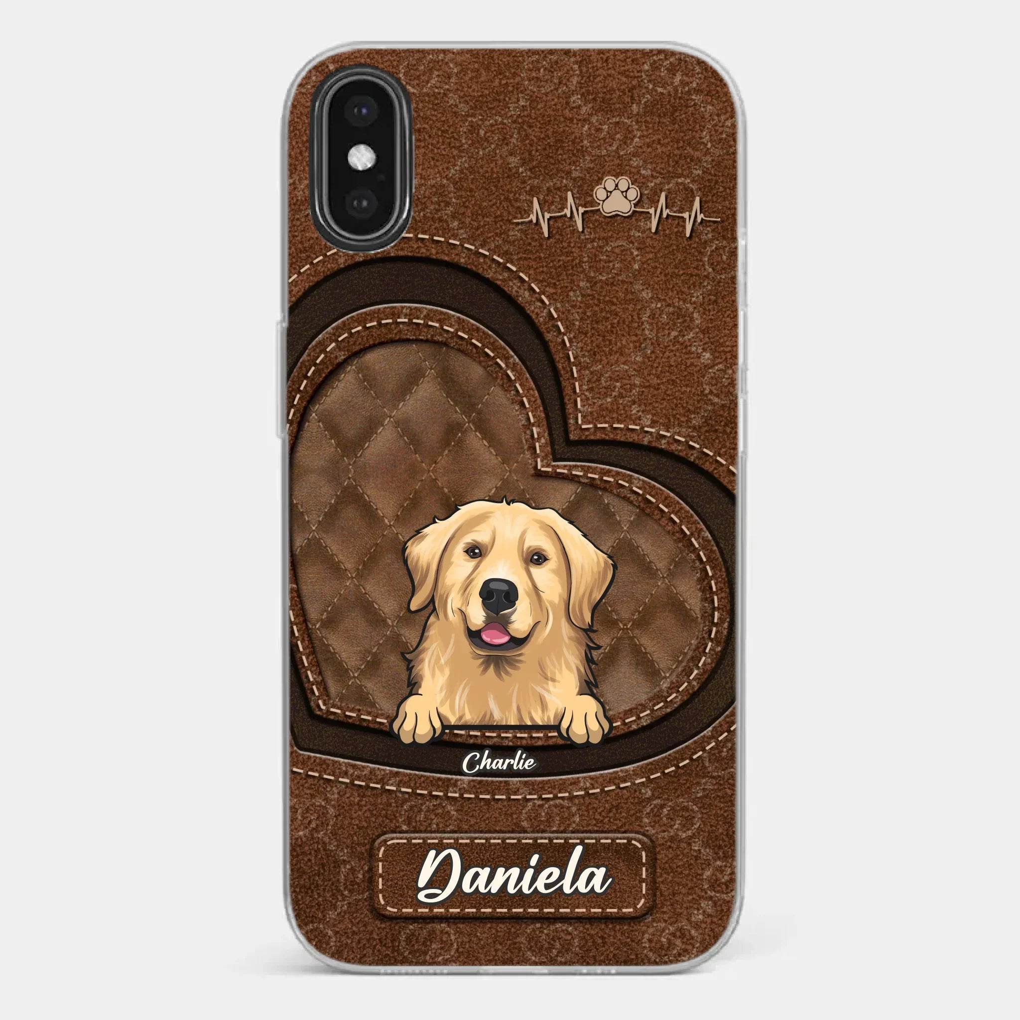 Love Grows With Every Paw Print - Dog & Cat Personalized Custom Clear Phone Case - Gift For Pet Owners, Pet Lovers
