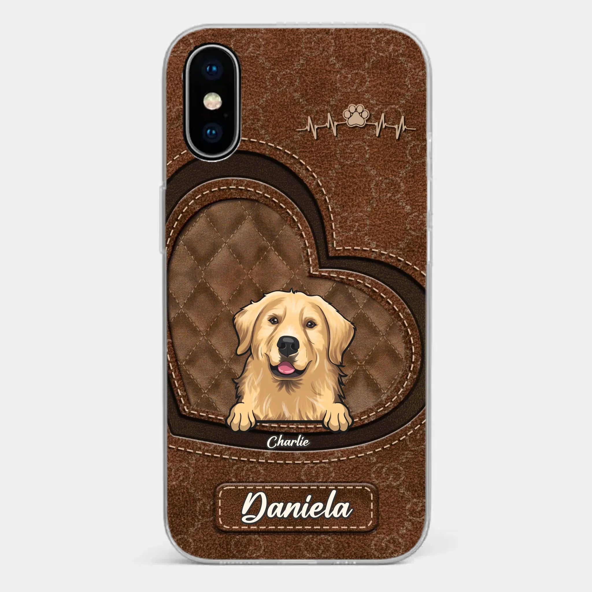 Love Grows With Every Paw Print - Dog & Cat Personalized Custom Clear Phone Case - Gift For Pet Owners, Pet Lovers