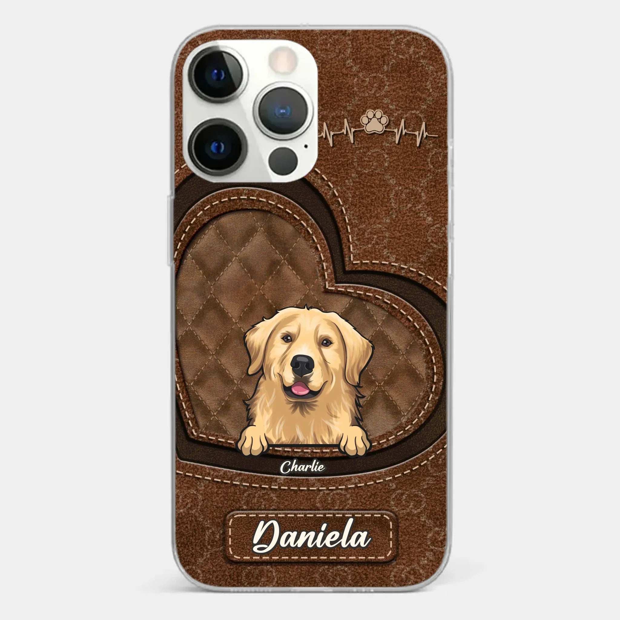 Love Grows With Every Paw Print - Dog & Cat Personalized Custom Clear Phone Case - Gift For Pet Owners, Pet Lovers