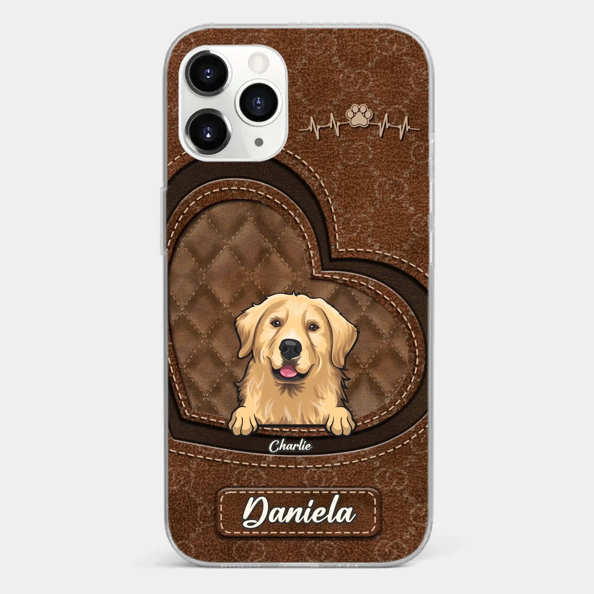 Love Grows With Every Paw Print - Dog & Cat Personalized Custom Clear Phone Case - Gift For Pet Owners, Pet Lovers