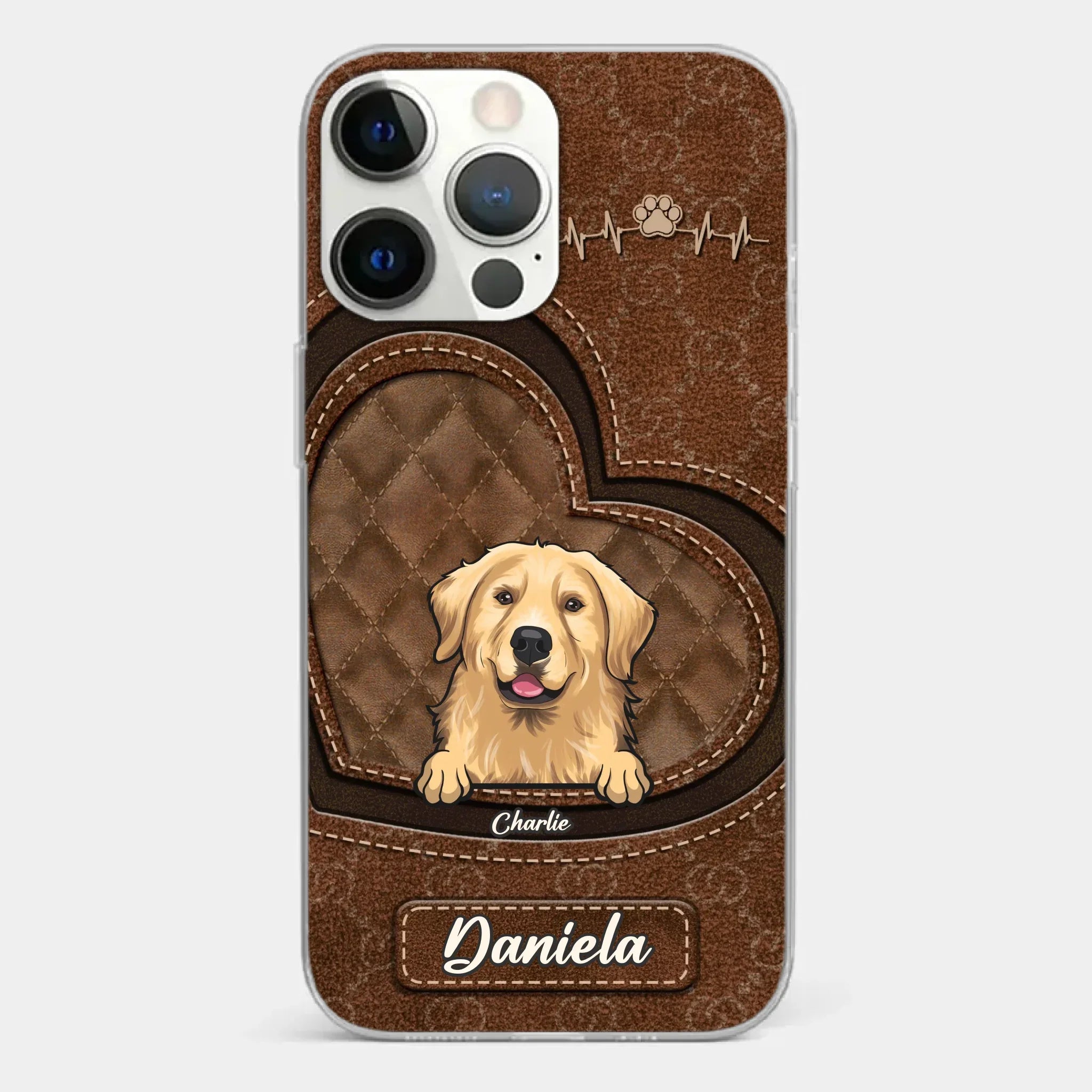 Love Grows With Every Paw Print - Dog & Cat Personalized Custom Clear Phone Case - Gift For Pet Owners, Pet Lovers