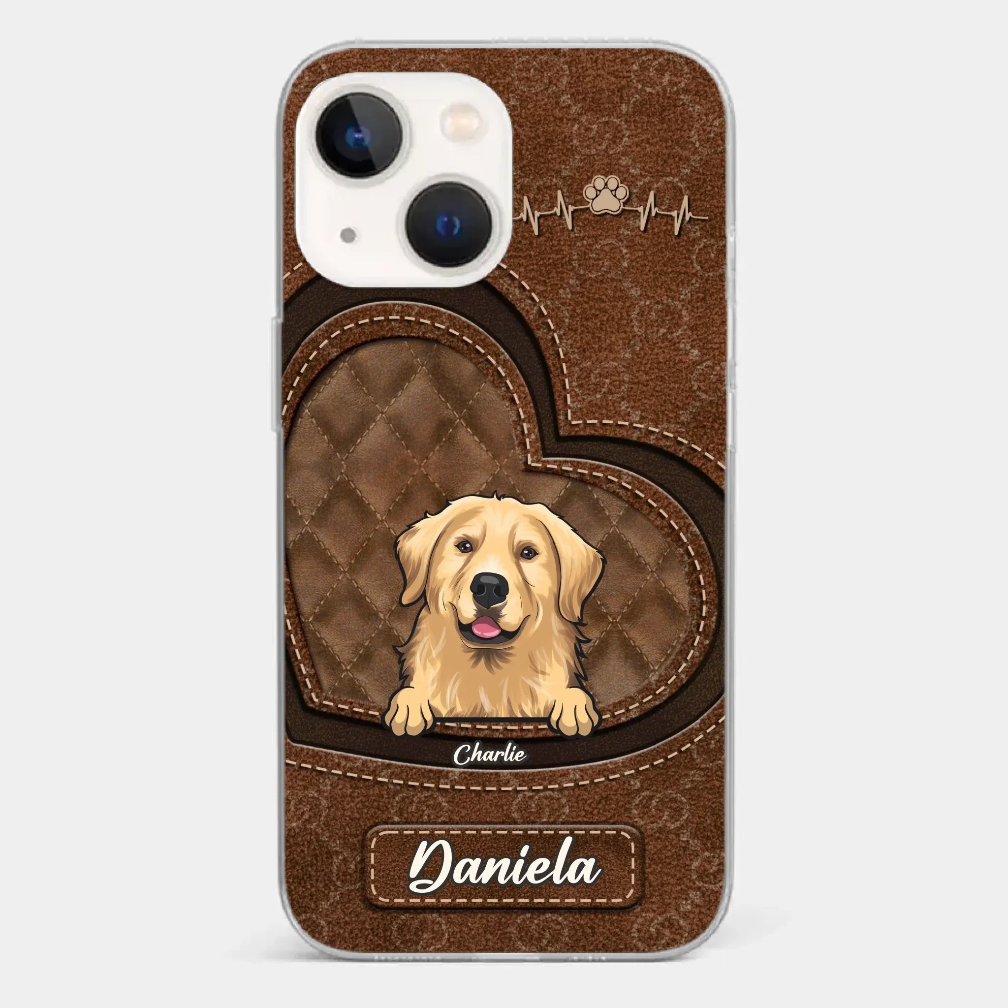 Love Grows With Every Paw Print - Dog & Cat Personalized Custom Clear Phone Case - Gift For Pet Owners, Pet Lovers