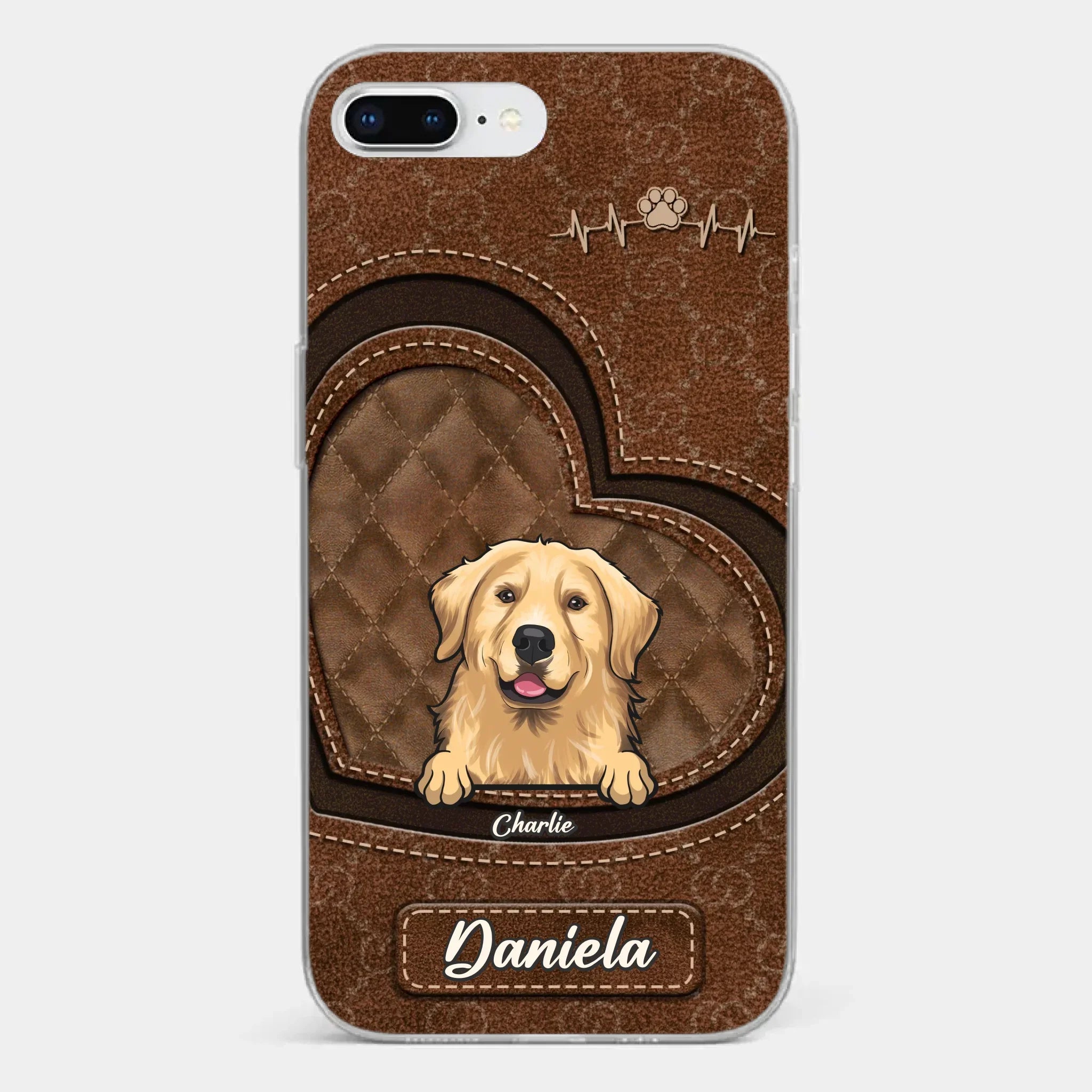 Love Grows With Every Paw Print - Dog & Cat Personalized Custom Clear Phone Case - Gift For Pet Owners, Pet Lovers