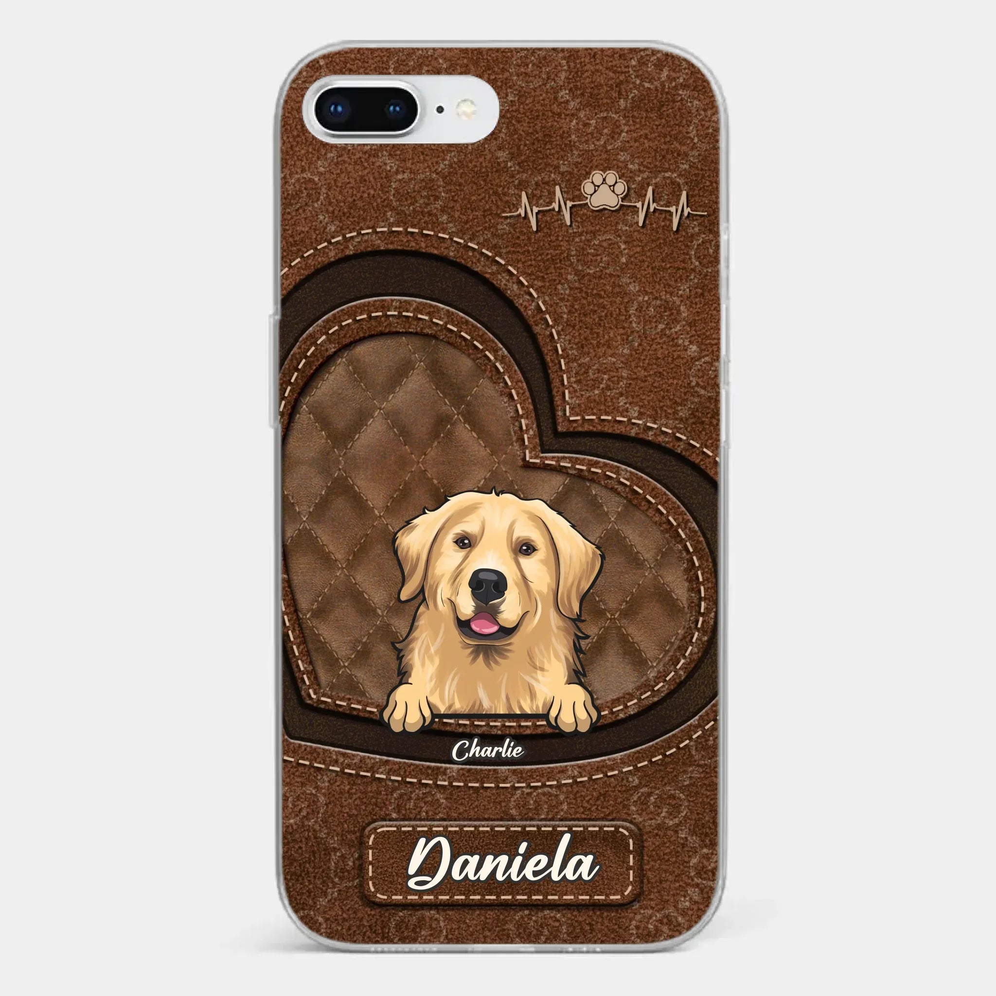 Love Grows With Every Paw Print - Dog & Cat Personalized Custom Clear Phone Case - Gift For Pet Owners, Pet Lovers
