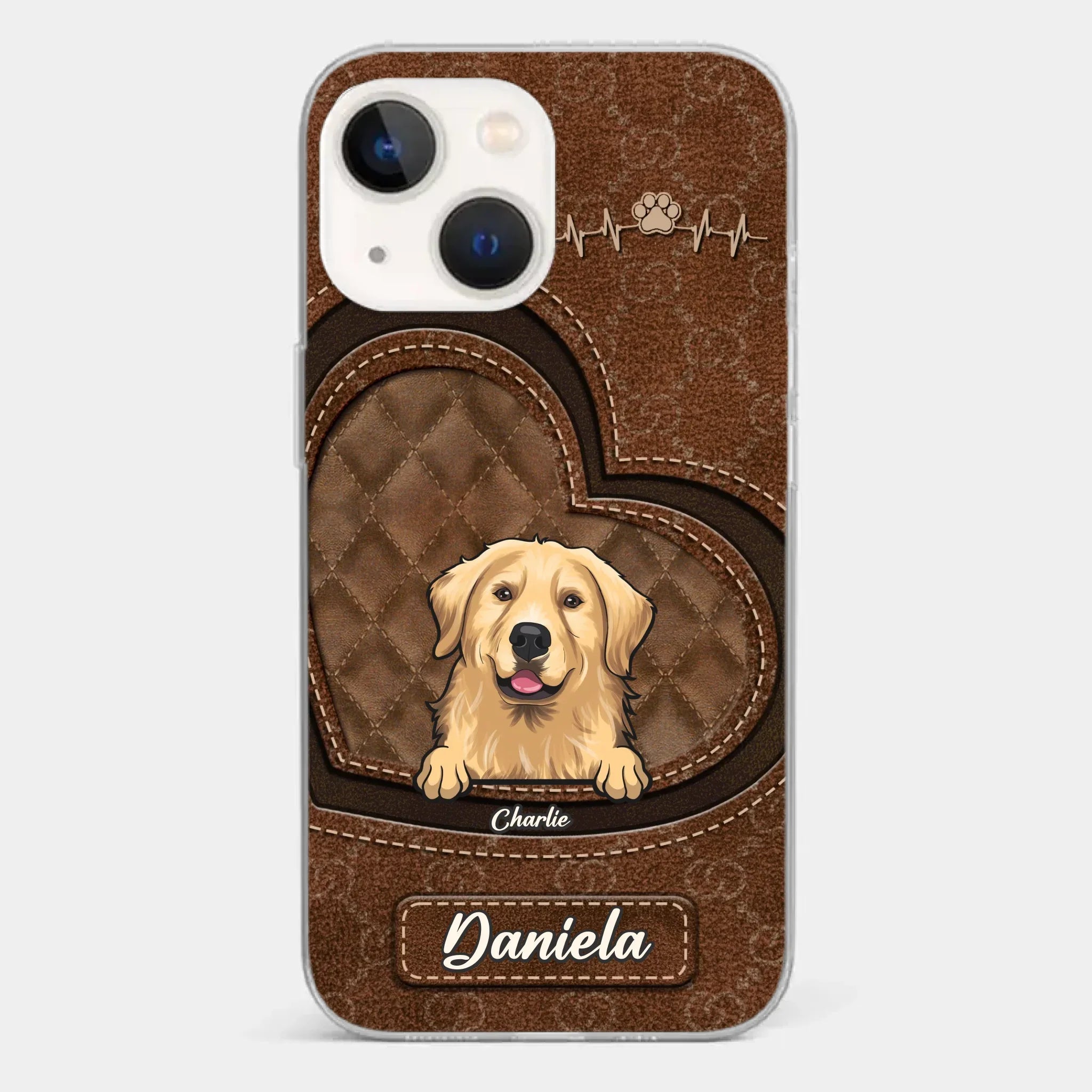 Love Grows With Every Paw Print - Dog & Cat Personalized Custom Clear Phone Case - Gift For Pet Owners, Pet Lovers