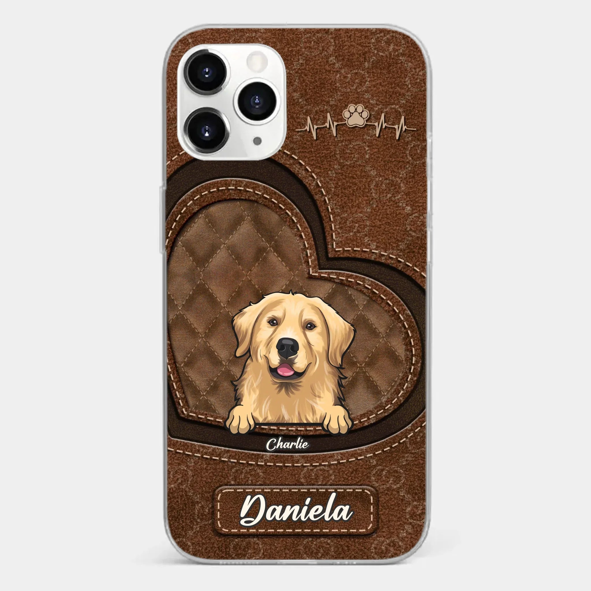 Love Grows With Every Paw Print - Dog & Cat Personalized Custom Clear Phone Case - Gift For Pet Owners, Pet Lovers