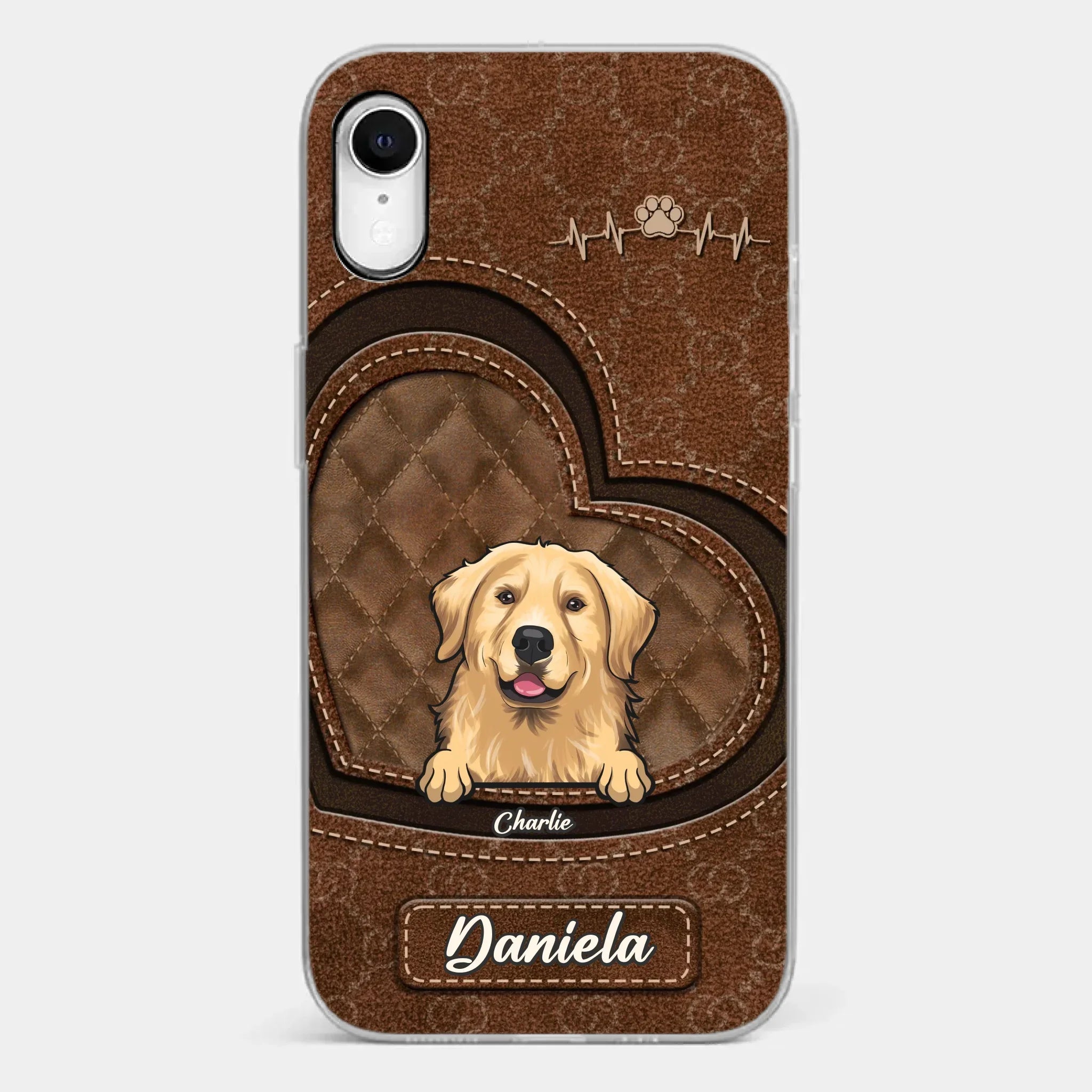 Love Grows With Every Paw Print - Dog & Cat Personalized Custom Clear Phone Case - Gift For Pet Owners, Pet Lovers