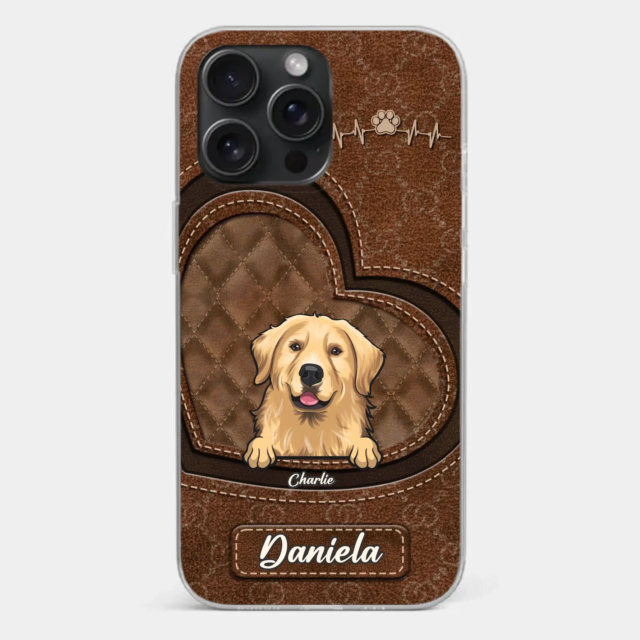 Love Grows With Every Paw Print - Dog & Cat Personalized Custom Clear Phone Case - Gift For Pet Owners, Pet Lovers