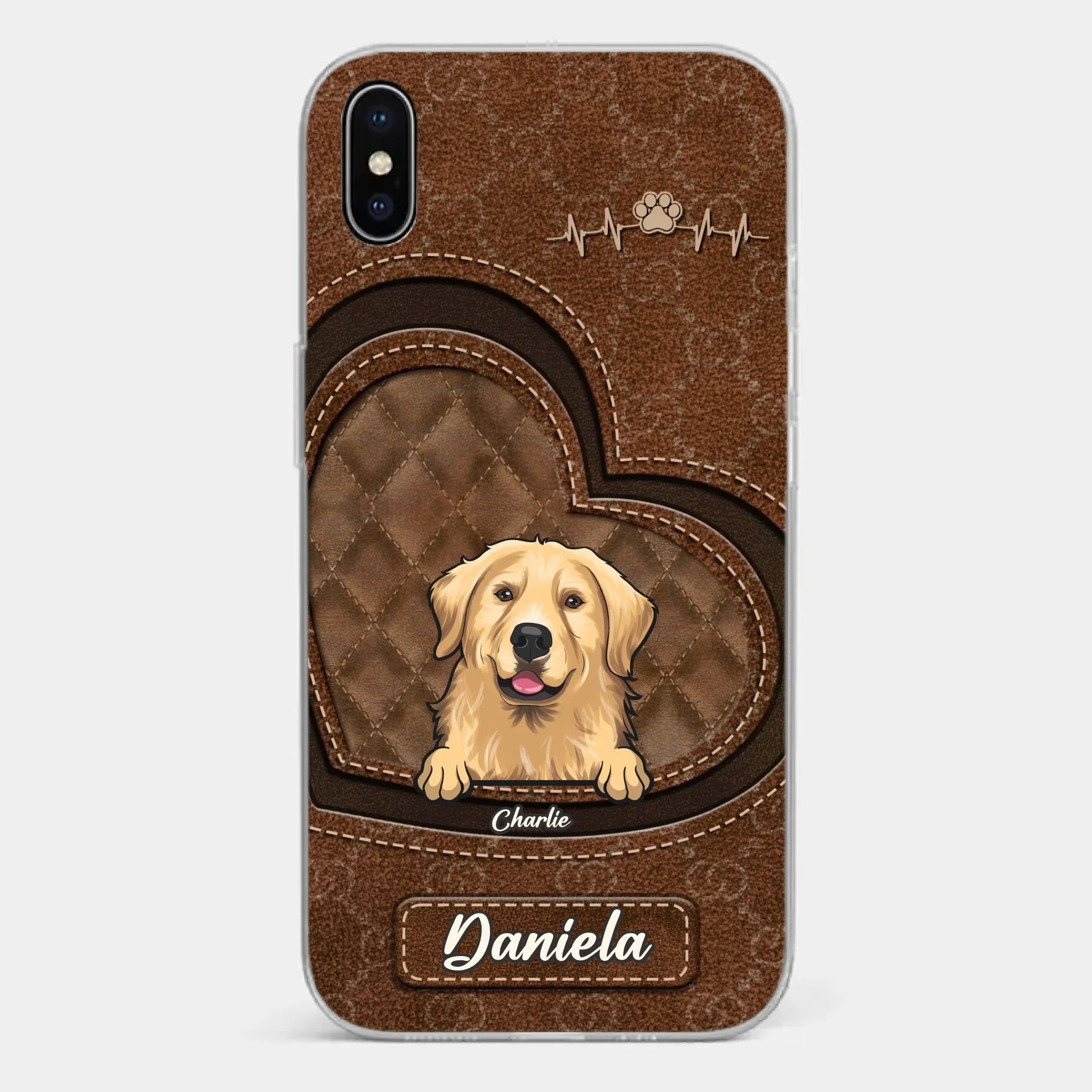 Love Grows With Every Paw Print - Dog & Cat Personalized Custom Clear Phone Case - Gift For Pet Owners, Pet Lovers