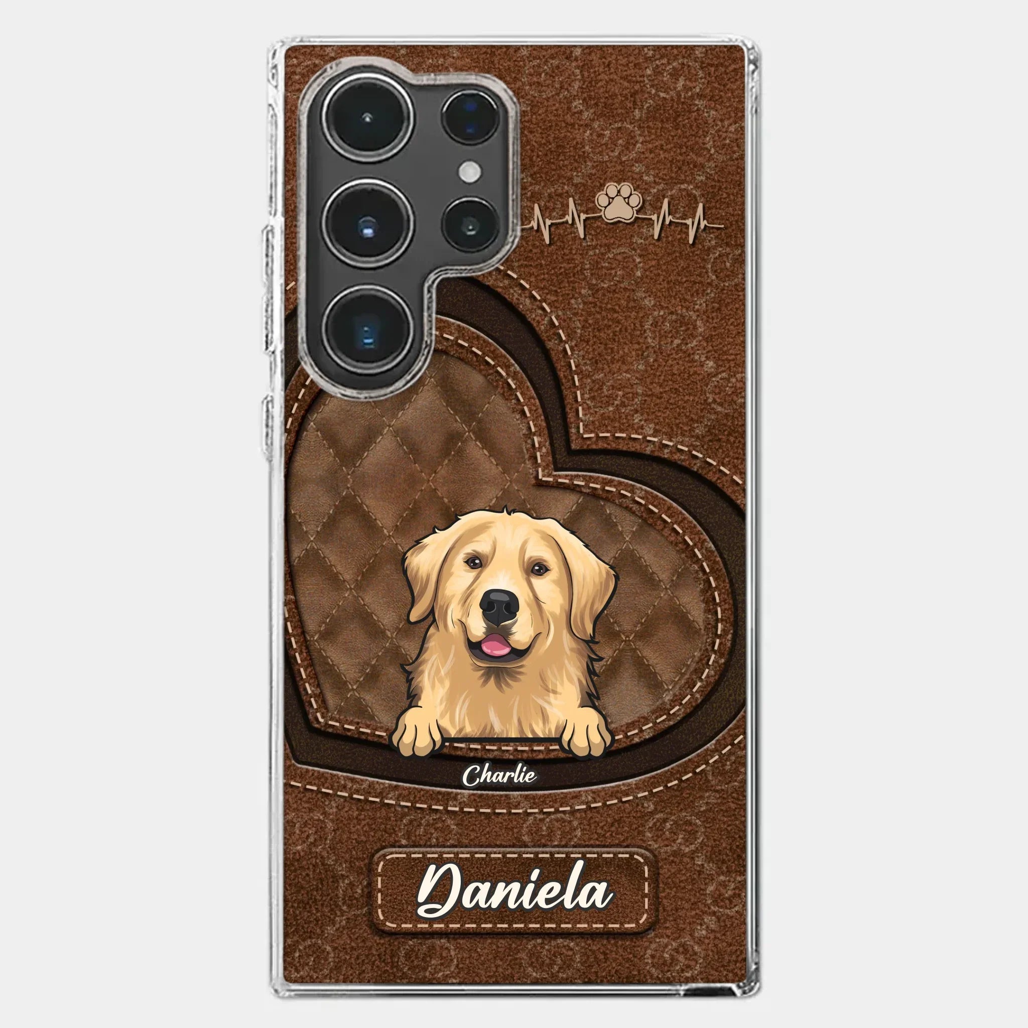 Love Grows With Every Paw Print - Dog & Cat Personalized Custom Clear Phone Case - Gift For Pet Owners, Pet Lovers