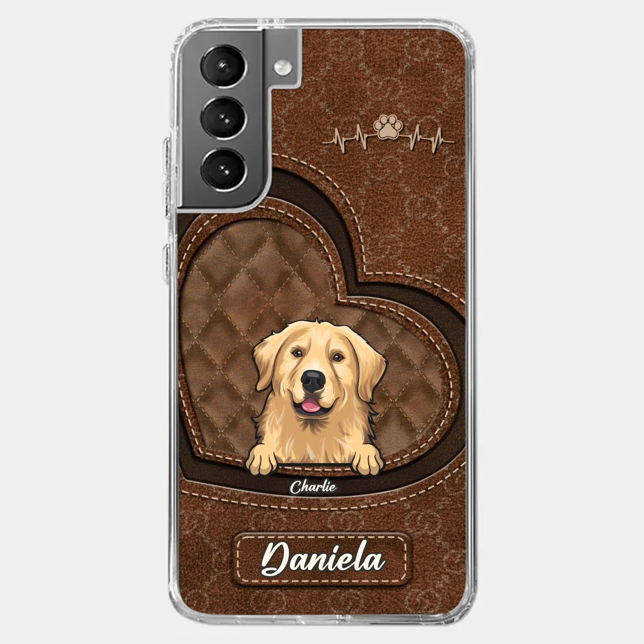 Love Grows With Every Paw Print - Dog & Cat Personalized Custom Clear Phone Case - Gift For Pet Owners, Pet Lovers