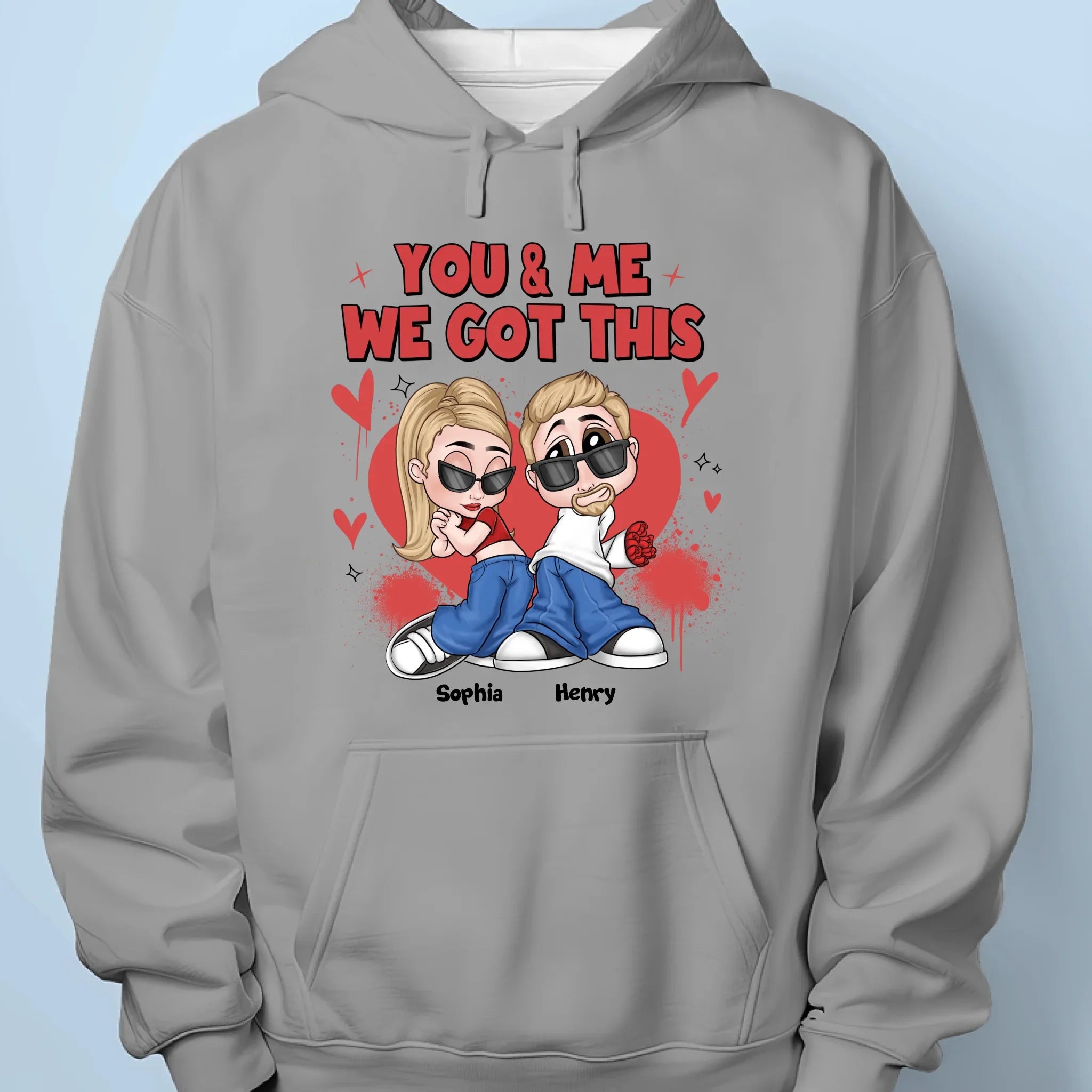You & Me, There’s No Better Place To Be - Couple Personalized Custom Unisex T-shirt, Premium T-shirt, Hoodie - Gift For Husband Wife, Anniversary