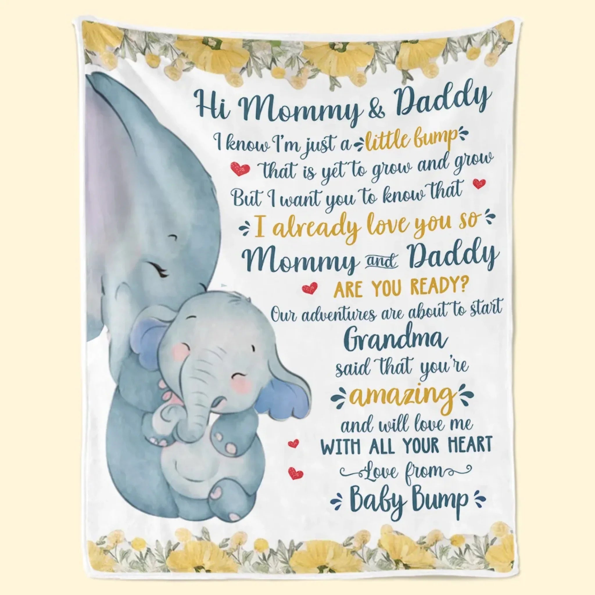 Our First Miracle, Our Forever Love - Family Personalized Custom Blanket - Mother's Day, Baby Shower Gift, Gift For First Mom