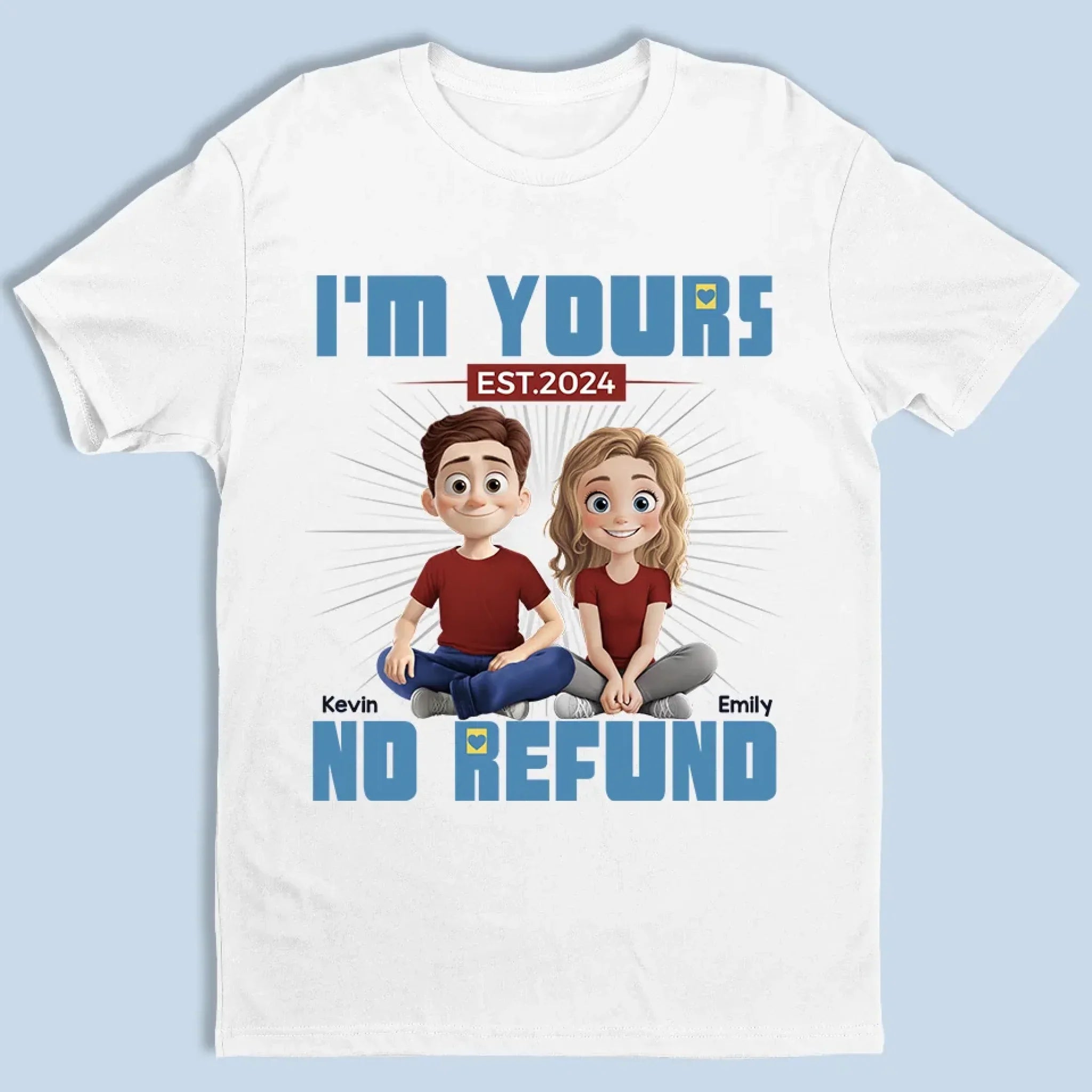 You’re My Happily Ever After - Couple Personalized Custom Unisex T-shirt, Premium T-shirt, Hoodie - Gift For Husband Wife, Anniversary