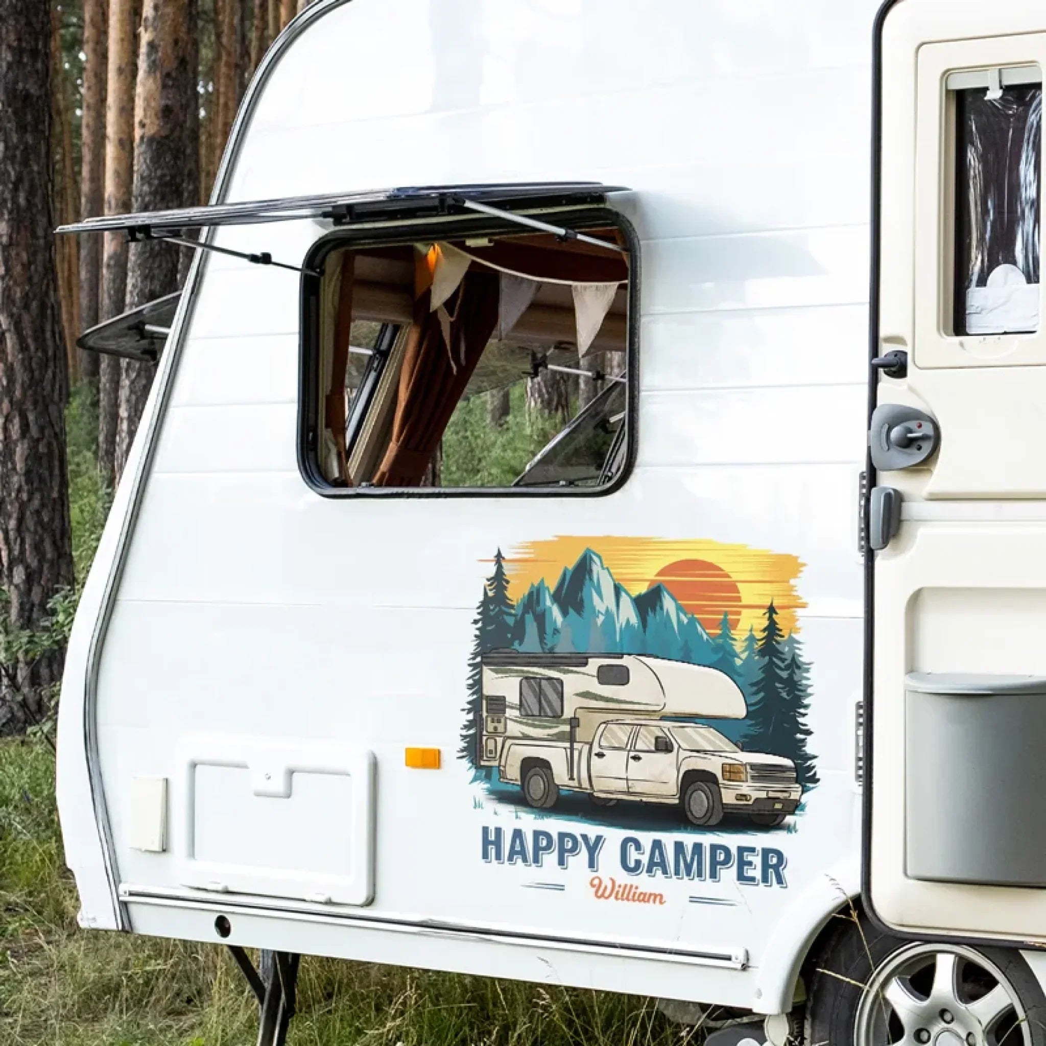 Take Only Memories, Leave Only Footprints - Camping Personalized Custom RV Decal - Gift For Yourself, Best Friends, Siblings, Family Members, Camping Lovers