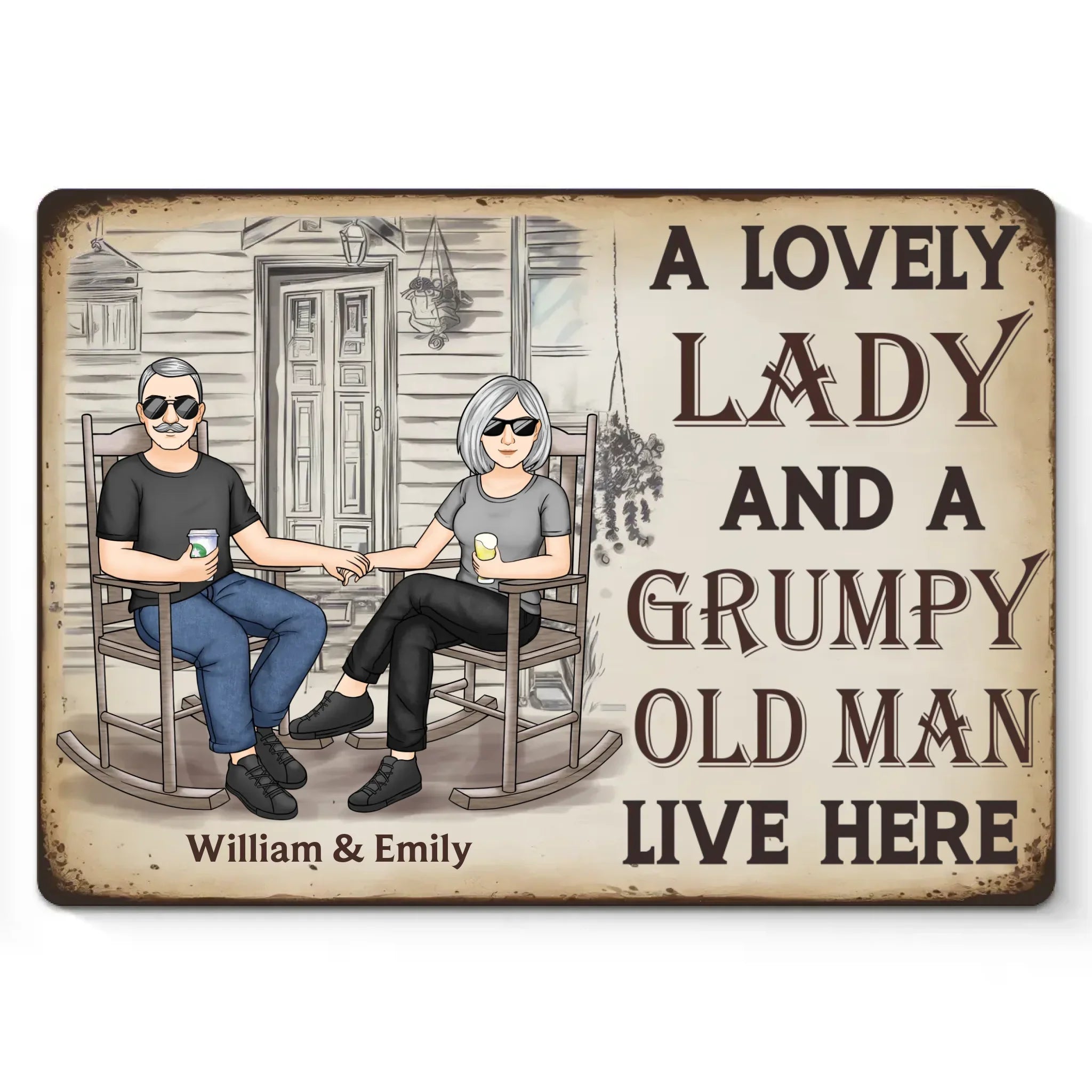 A Lifetime Of Love Is The Sweetest Gift - Couple Personalized Custom Home Decor Metal Sign - House Warming Gift For Husband Wife, Anniversary