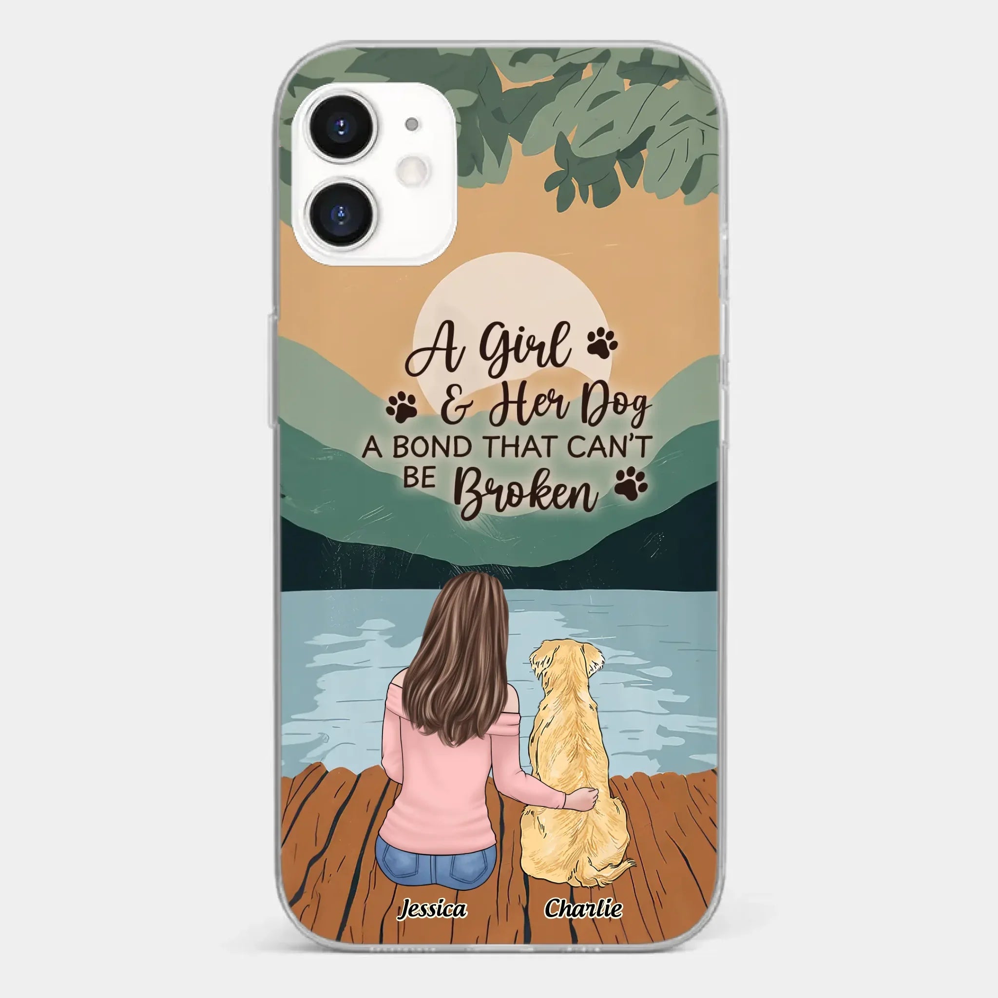 A Heart Full Of Paws - Dog Personalized Custom Clear Phone Case - Gift For Pet Owners, Pet Lovers