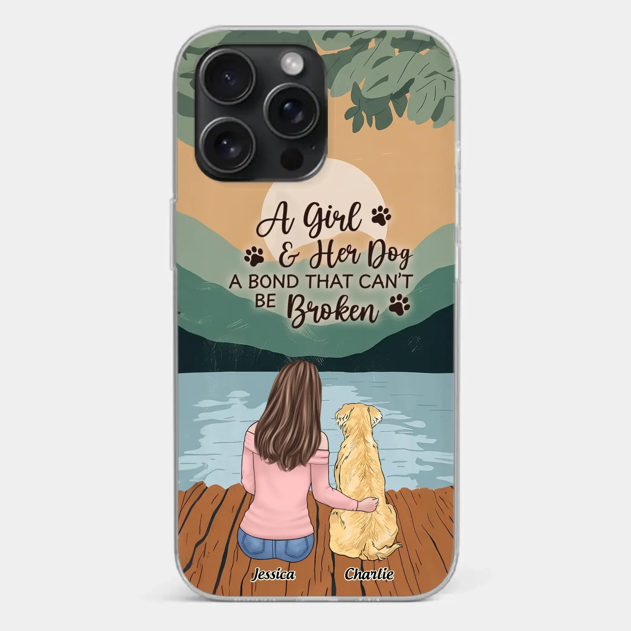 A Heart Full Of Paws - Dog Personalized Custom Clear Phone Case - Gift For Pet Owners, Pet Lovers
