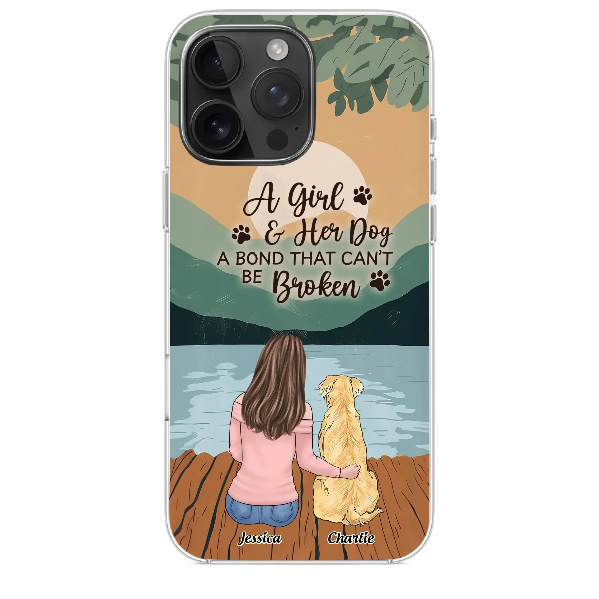A Heart Full Of Paws - Dog Personalized Custom Clear Phone Case - Gift For Pet Owners, Pet Lovers