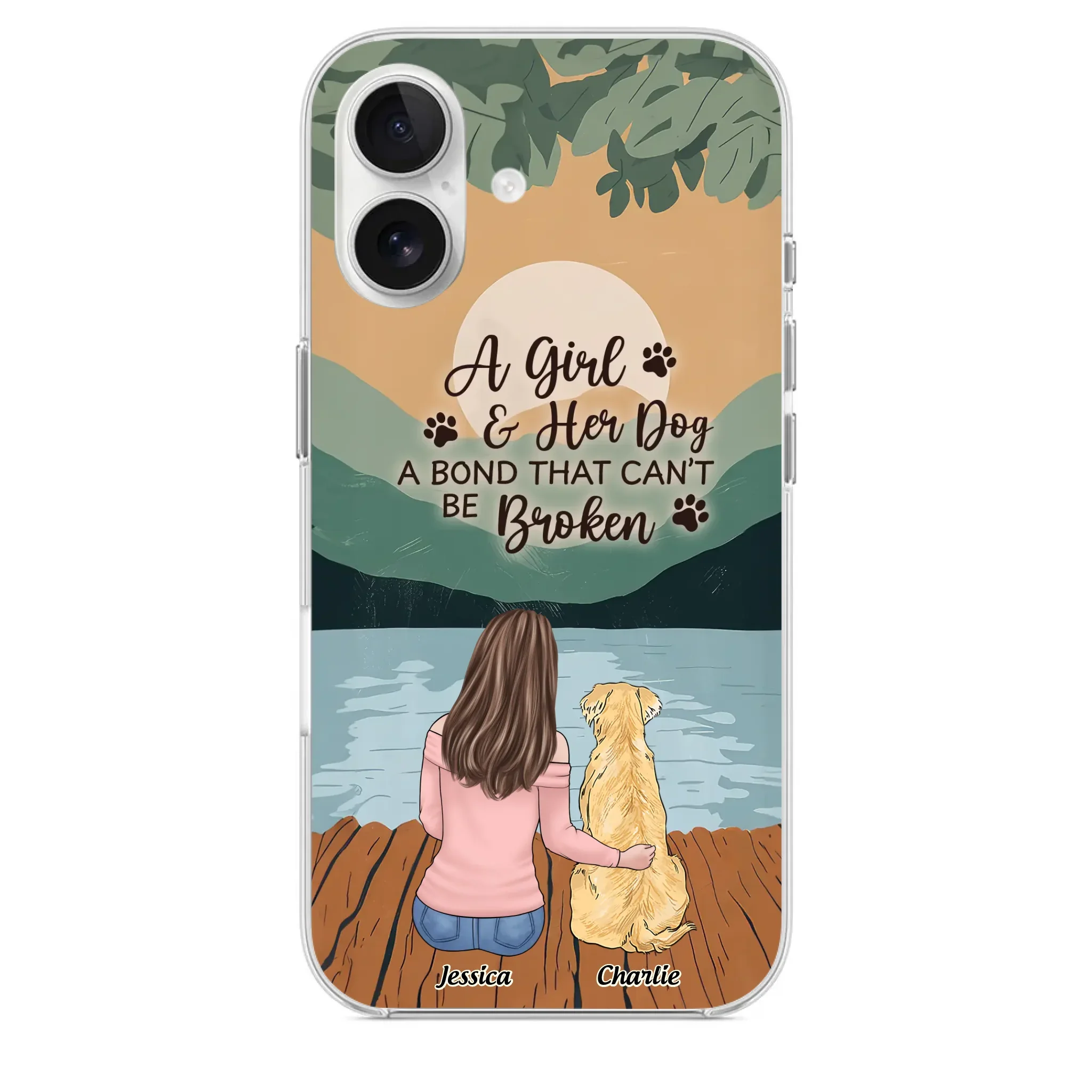 A Heart Full Of Paws - Dog Personalized Custom Clear Phone Case - Gift For Pet Owners, Pet Lovers