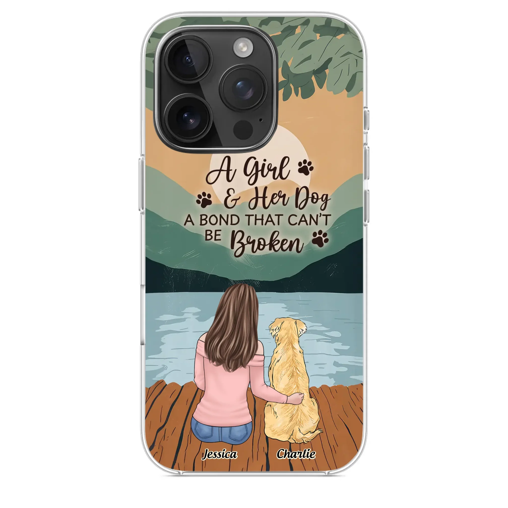 A Heart Full Of Paws - Dog Personalized Custom Clear Phone Case - Gift For Pet Owners, Pet Lovers
