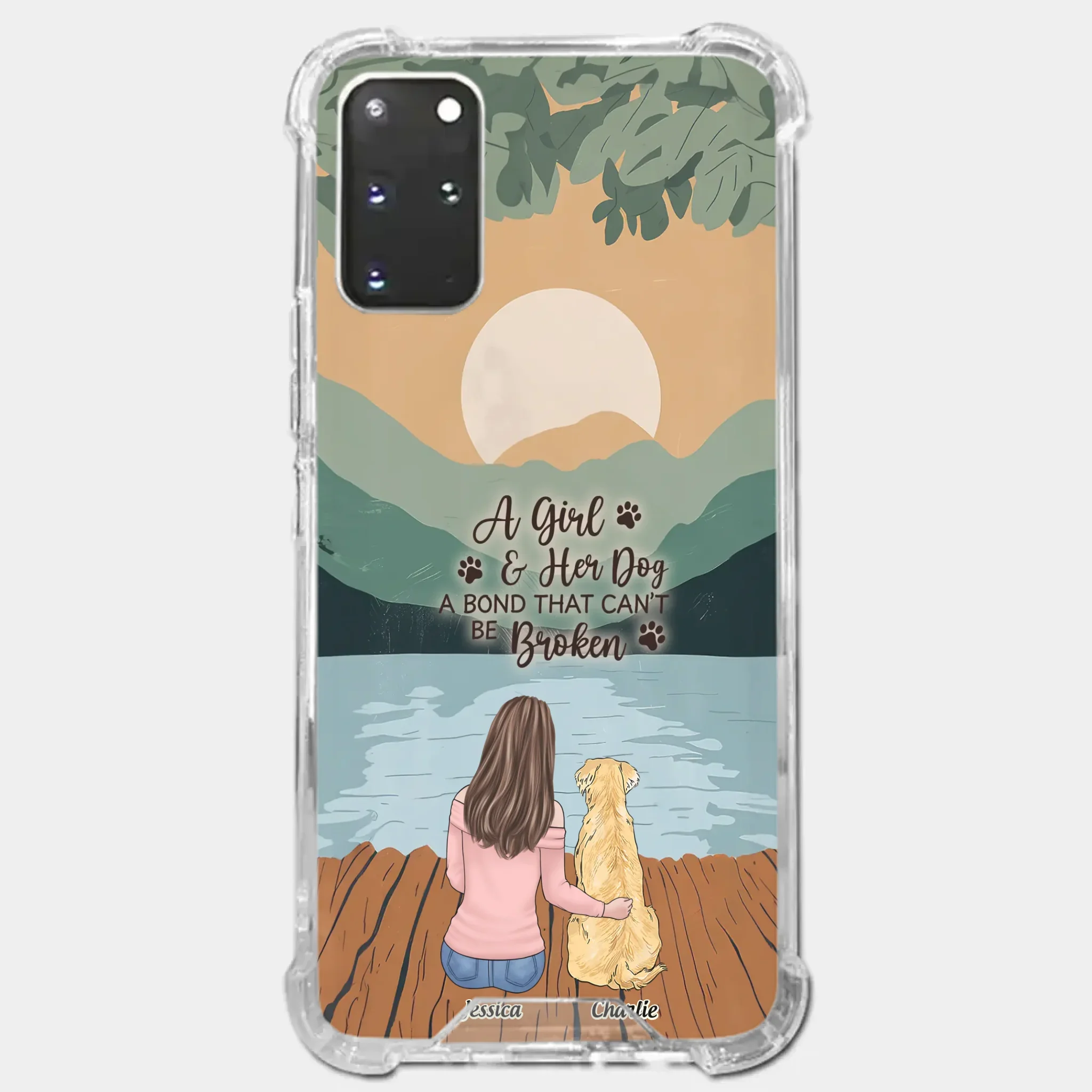 A Heart Full Of Paws - Dog Personalized Custom Clear Phone Case - Gift For Pet Owners, Pet Lovers