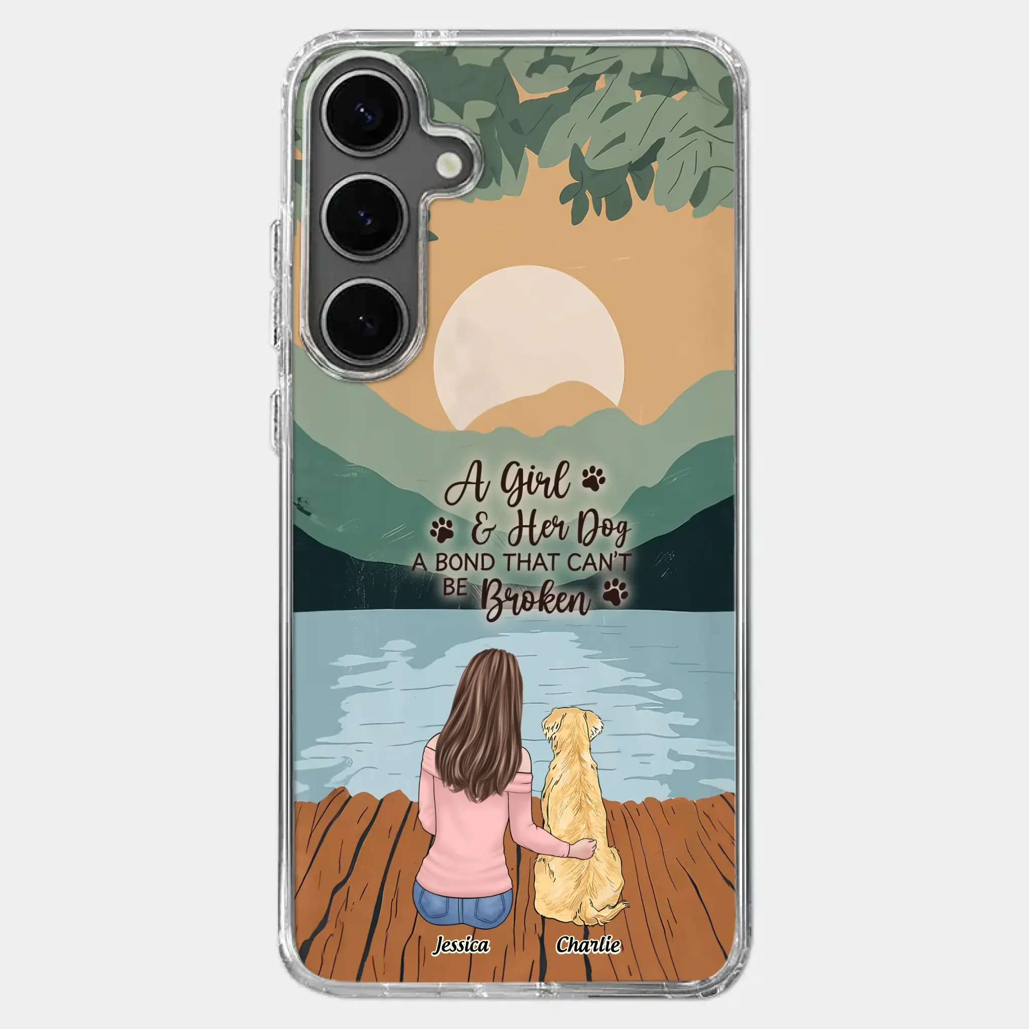 A Heart Full Of Paws - Dog Personalized Custom Clear Phone Case - Gift For Pet Owners, Pet Lovers
