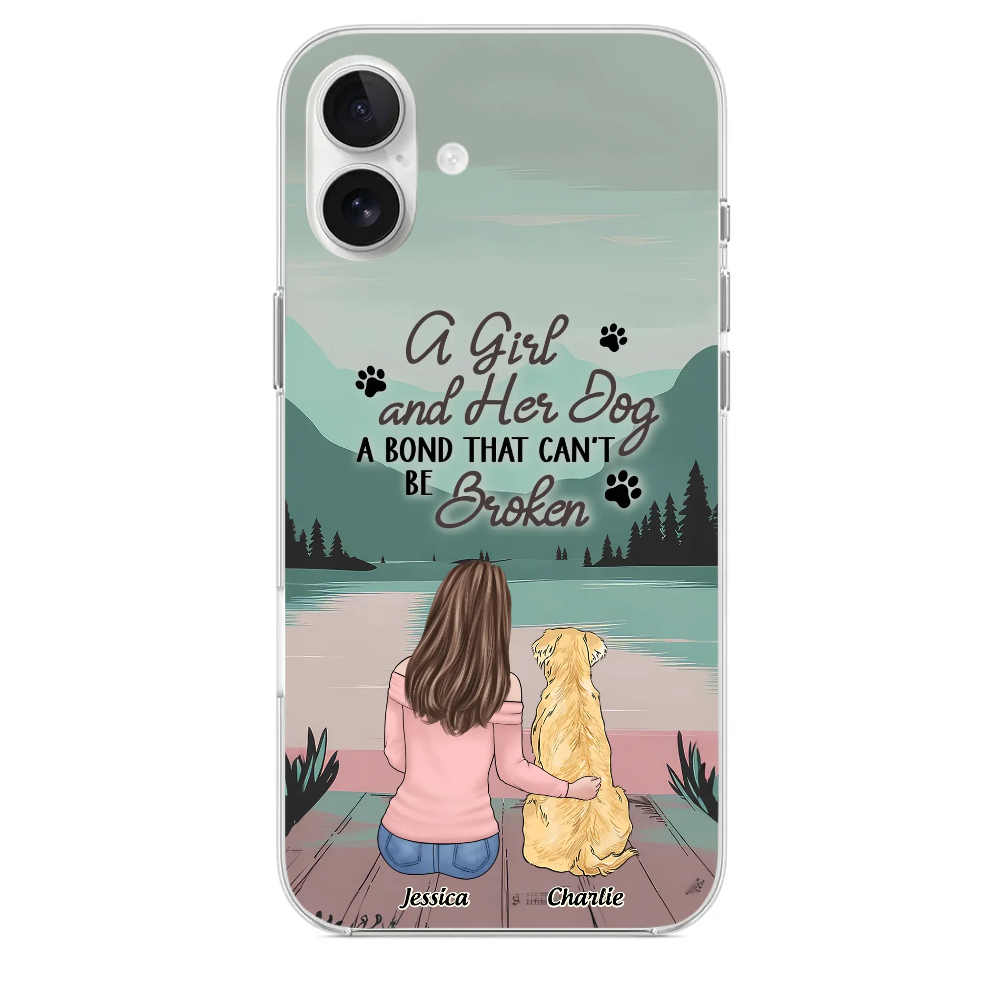 Tails Of Love - Dog Personalized Custom Clear Phone Case - Gift For Pet Owners, Pet Lovers