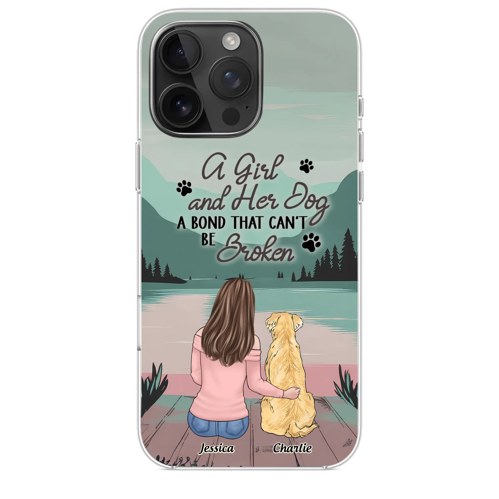Tails Of Love - Dog Personalized Custom Clear Phone Case - Gift For Pet Owners, Pet Lovers