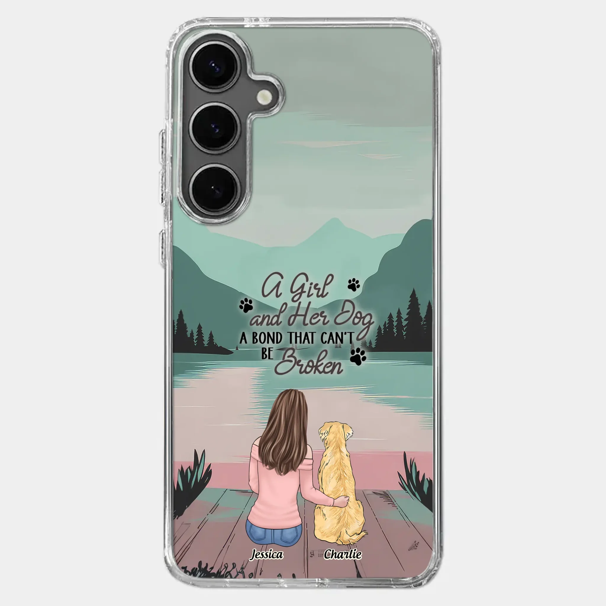 Tails Of Love - Dog Personalized Custom Clear Phone Case - Gift For Pet Owners, Pet Lovers