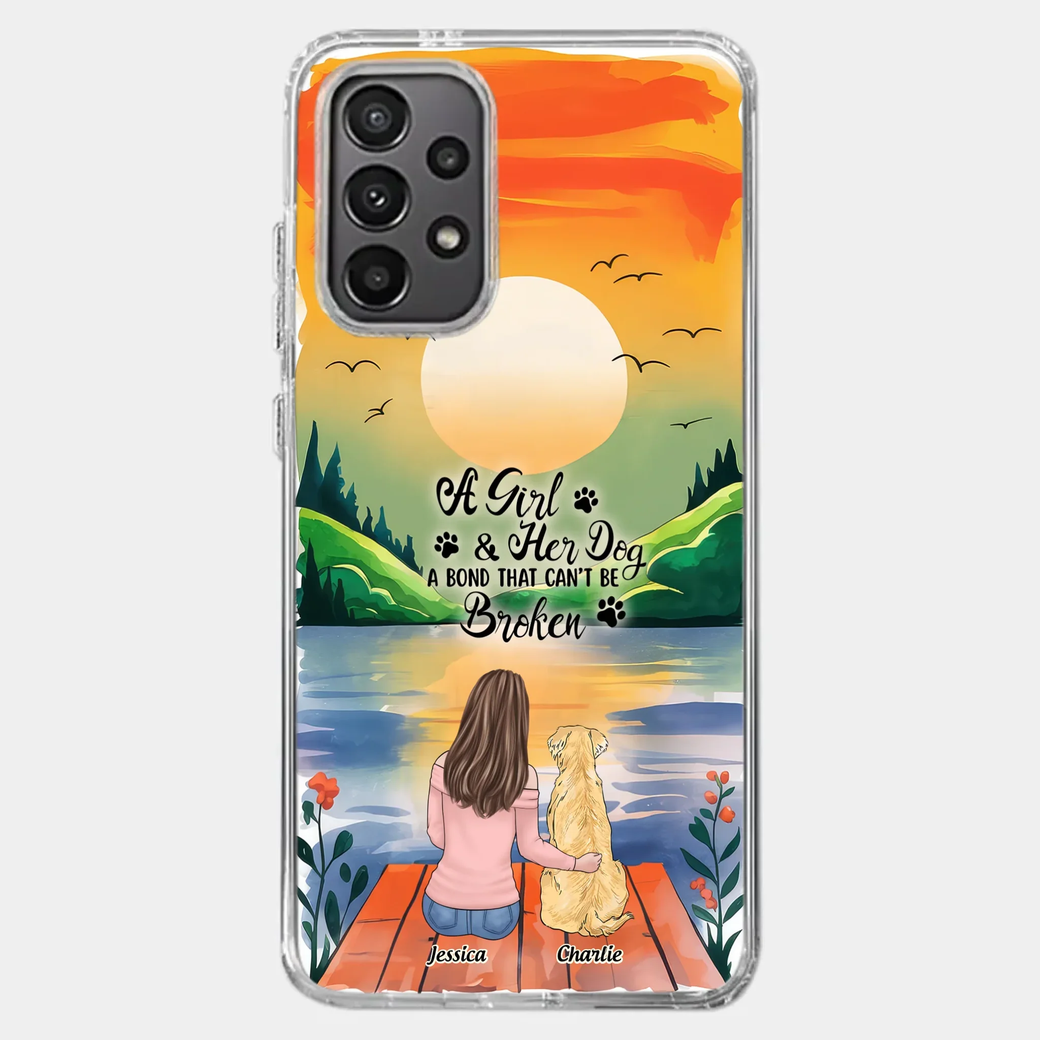 Paw-some Love - Dog Personalized Custom Clear Phone Case - Gift For Pet Owners, Pet Lovers