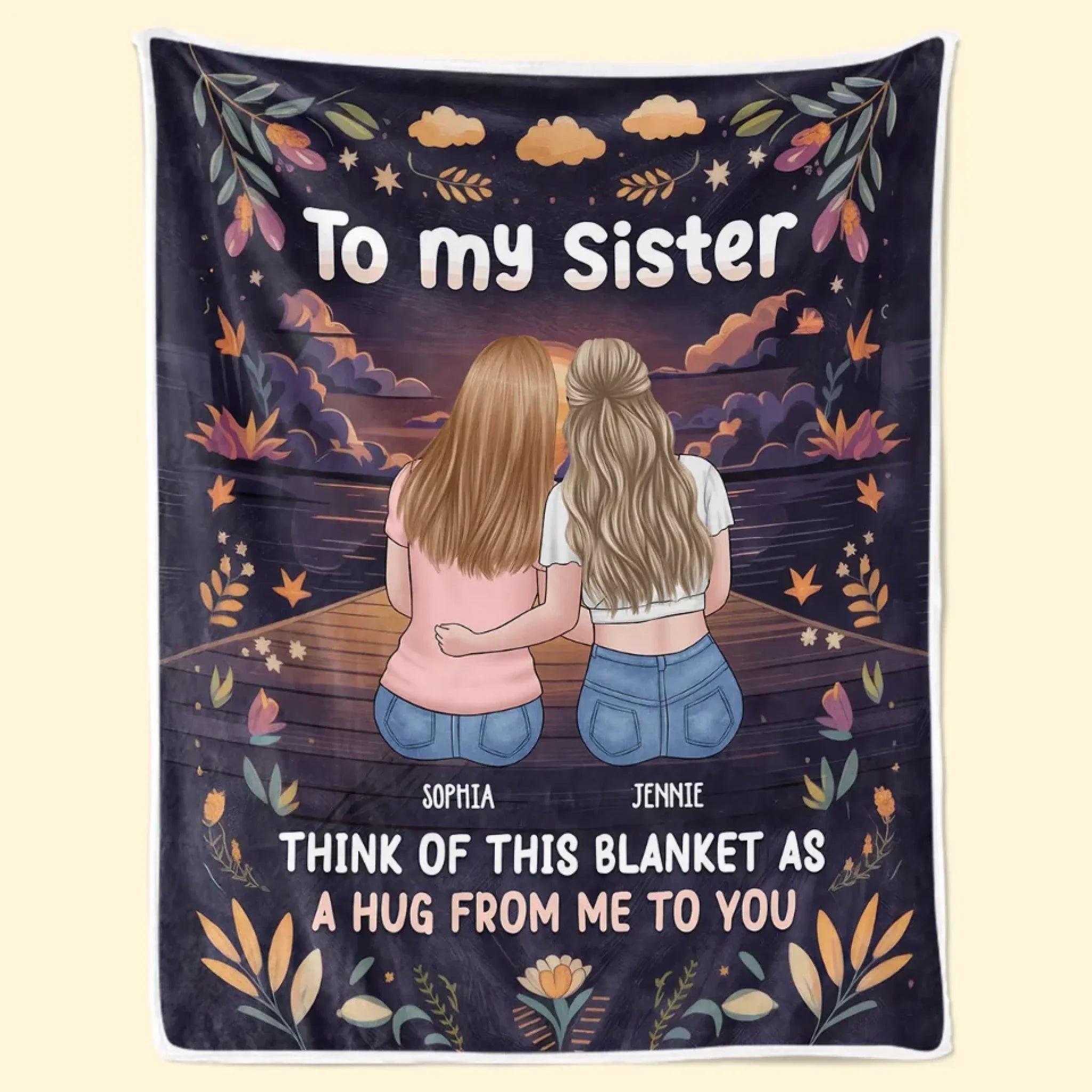 Besties Make The Good Times Unforgettable - Bestie Personalized Custom Blanket - Gift For Best Friends, BFF, Sisters