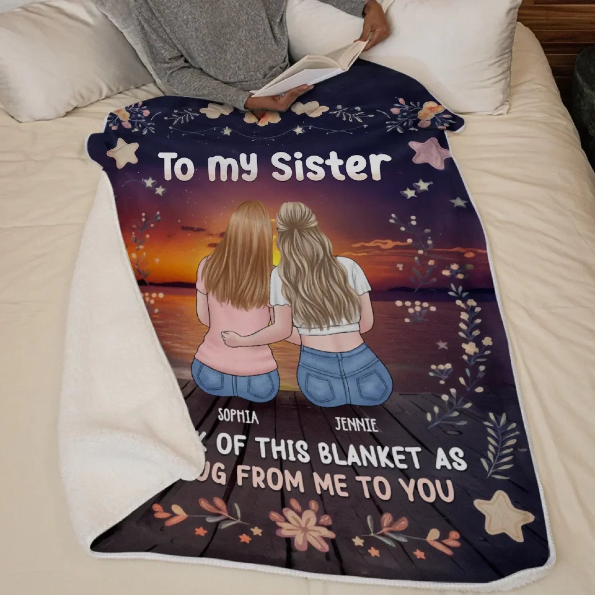 The Best Times Are The Ones Spent With You - Bestie Personalized Custom Blanket - Gift For Best Friends, BFF, Sisters