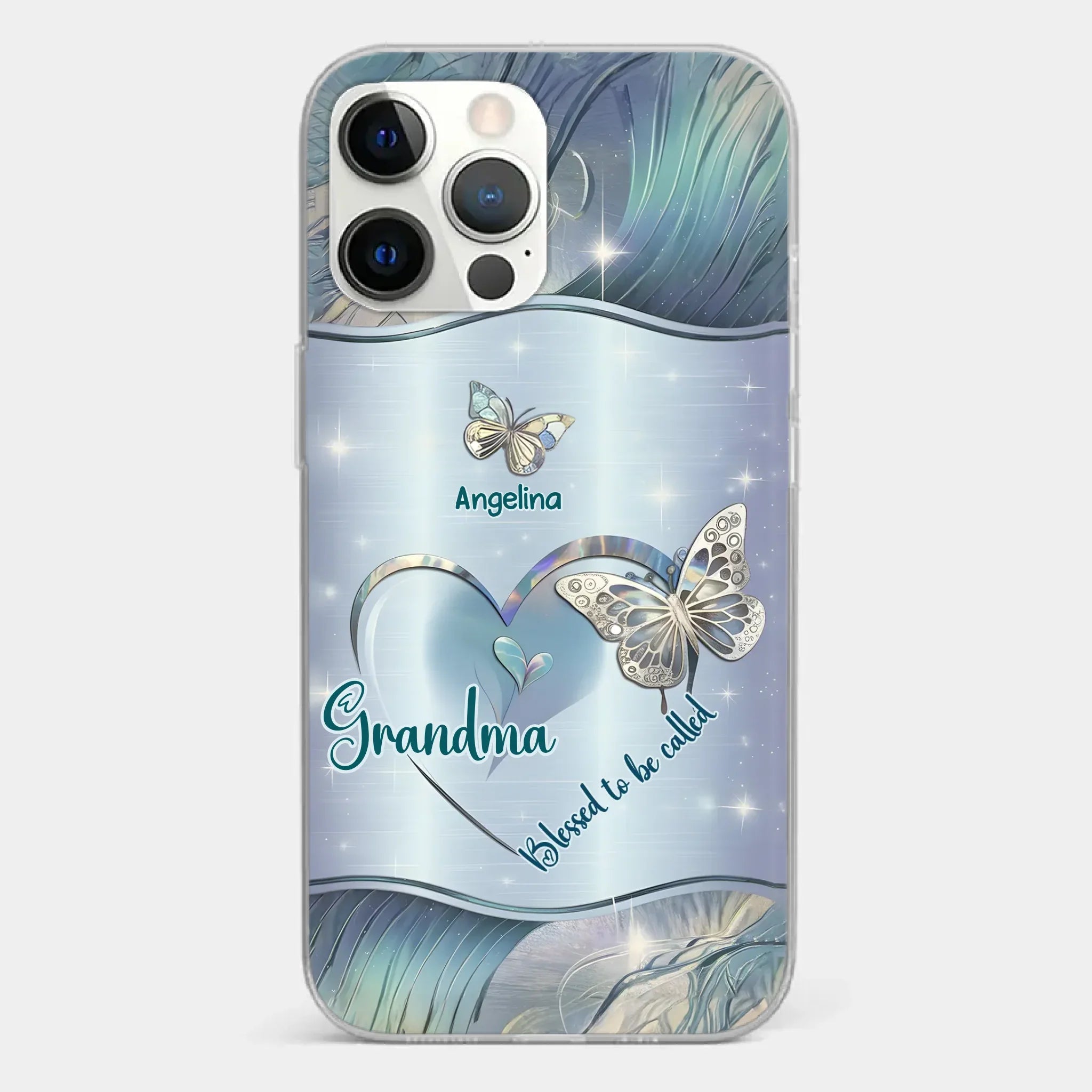 Home Is Where Your Grandma Is - Family Personalized Custom Clear Phone Case - Gift For Mom, Grandma