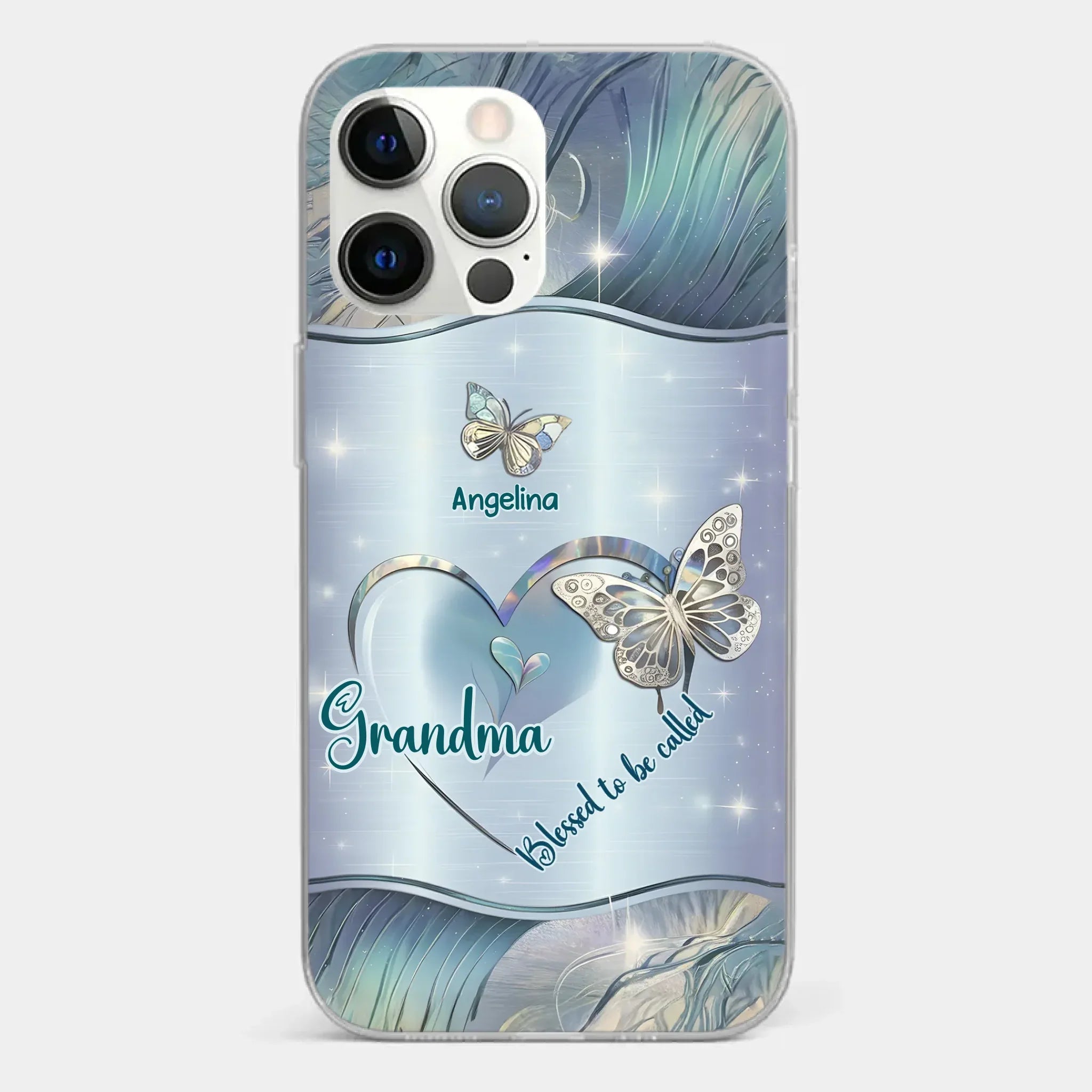 Home Is Where Your Grandma Is - Family Personalized Custom Clear Phone Case - Gift For Mom, Grandma
