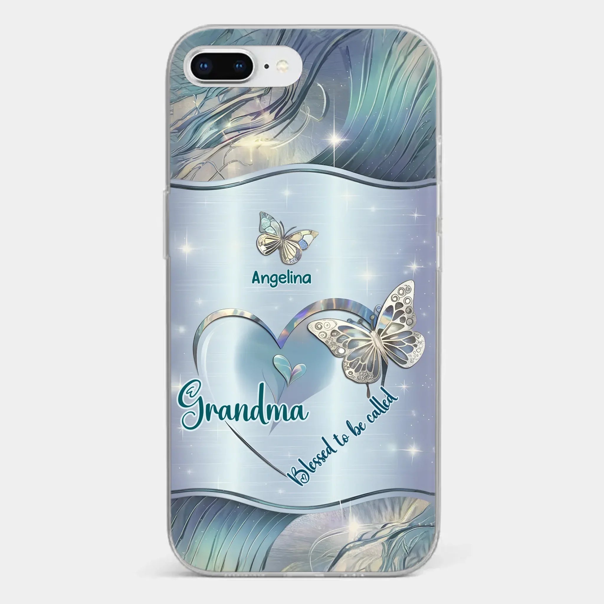 Home Is Where Your Grandma Is - Family Personalized Custom Clear Phone Case - Gift For Mom, Grandma