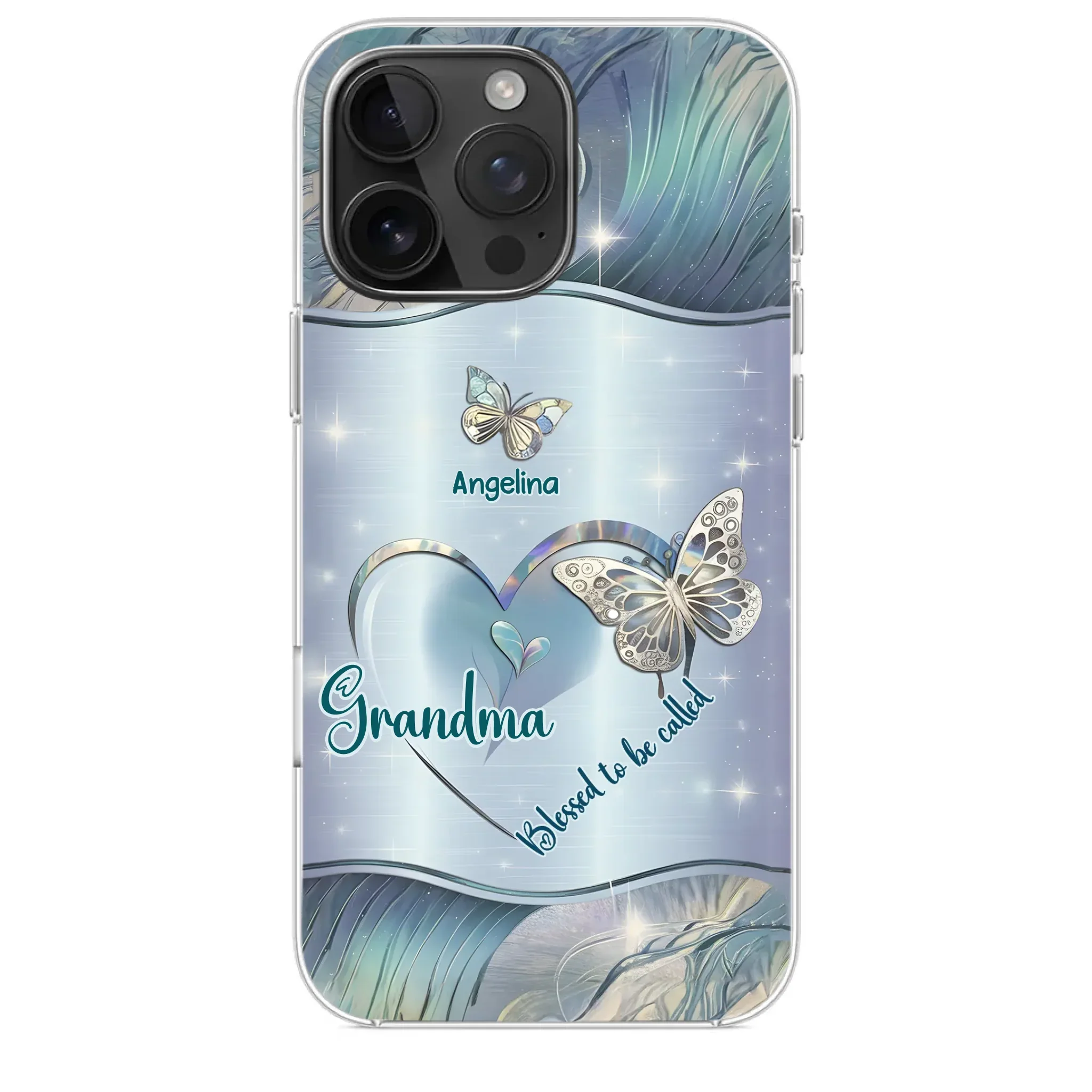 Home Is Where Your Grandma Is - Family Personalized Custom Clear Phone Case - Gift For Mom, Grandma