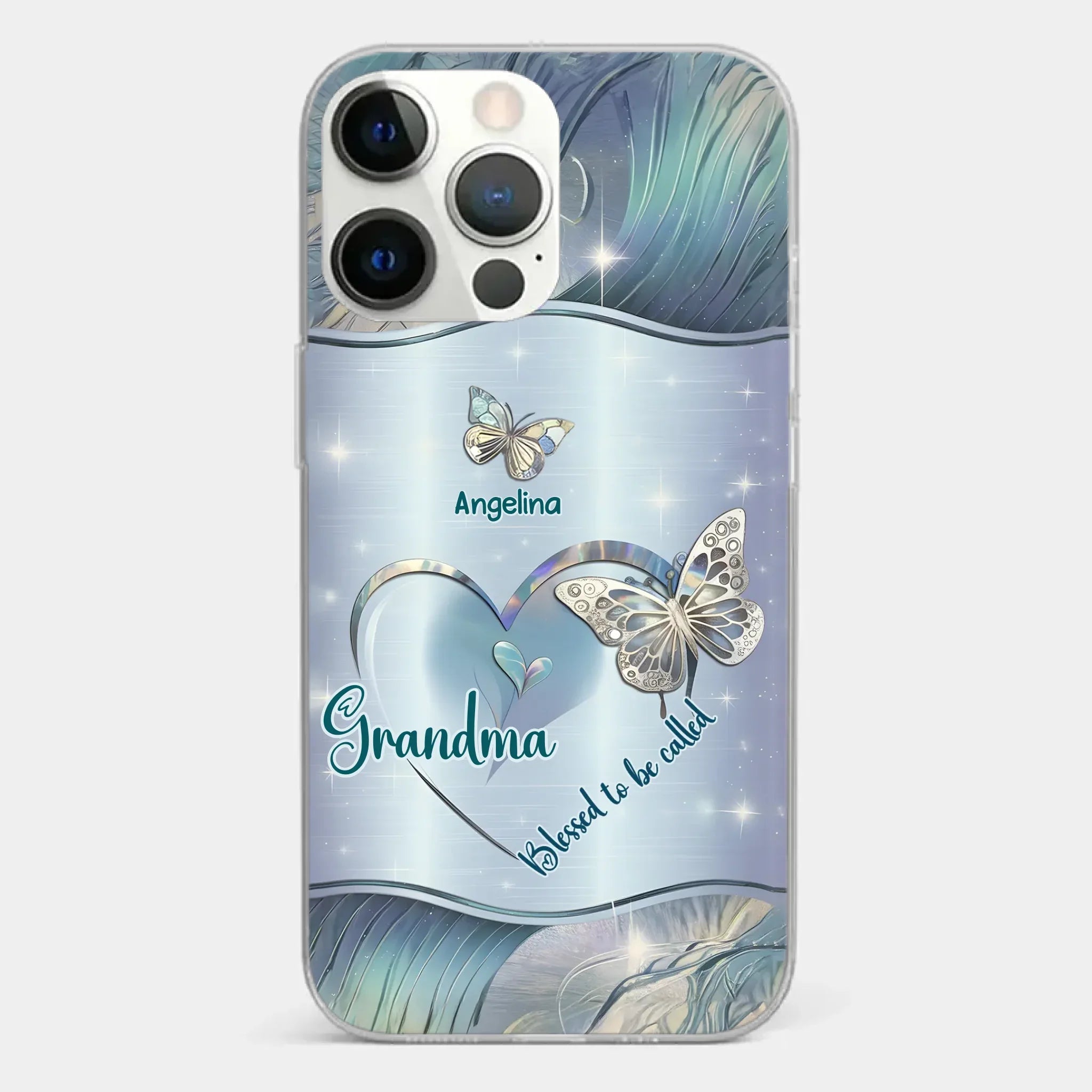 Home Is Where Your Grandma Is - Family Personalized Custom Clear Phone Case - Gift For Mom, Grandma