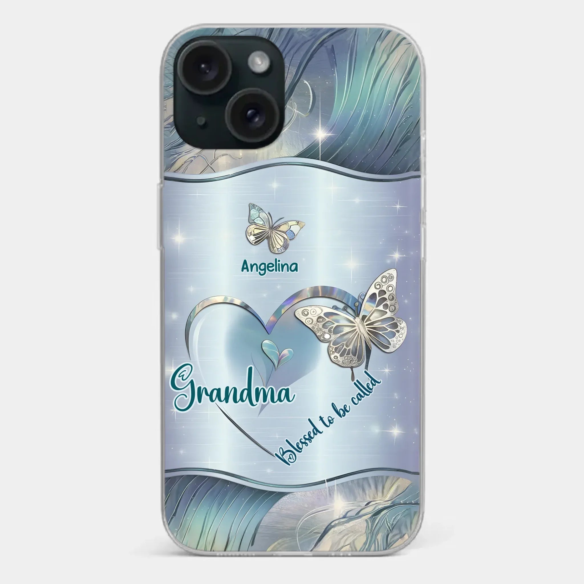 Home Is Where Your Grandma Is - Family Personalized Custom Clear Phone Case - Gift For Mom, Grandma