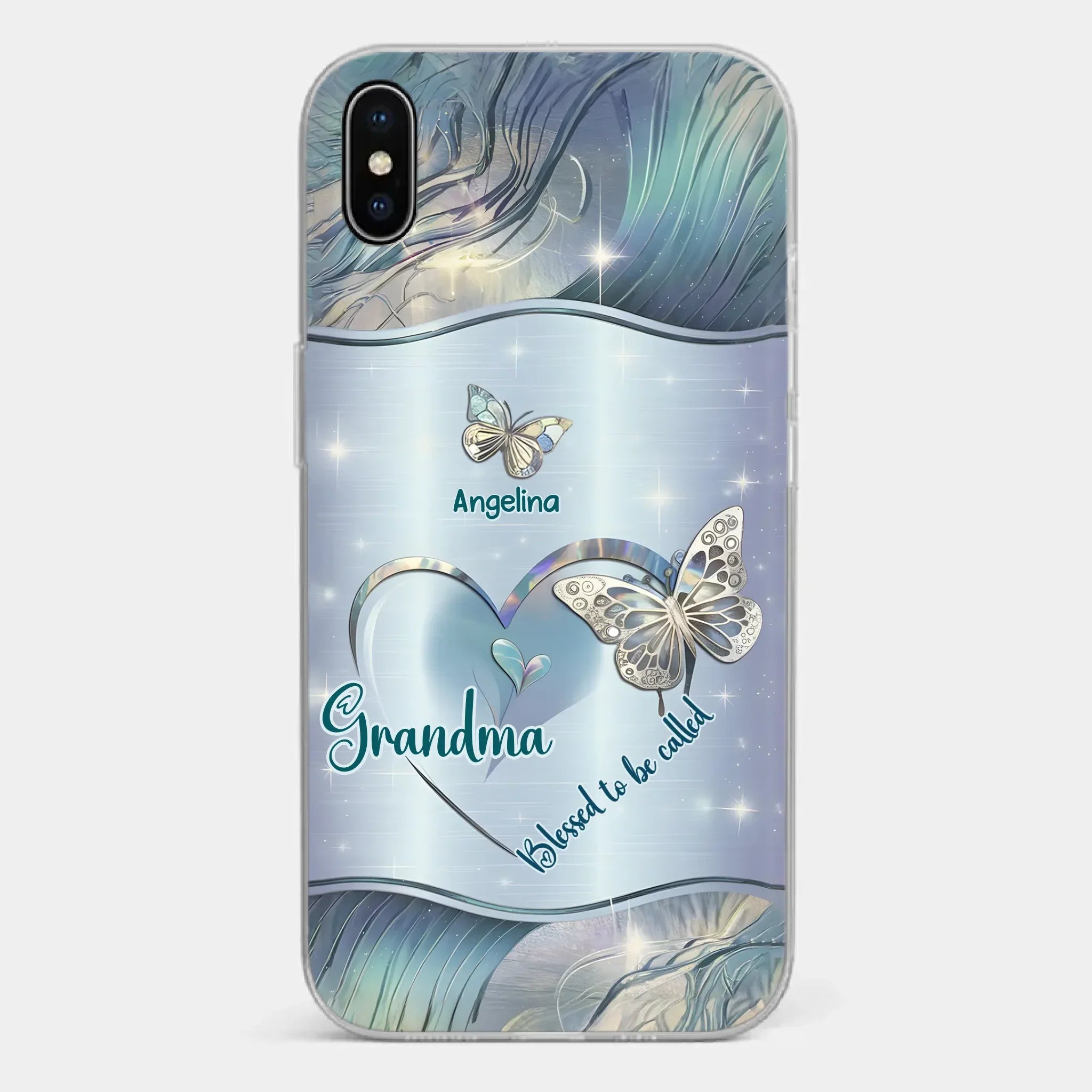 Home Is Where Your Grandma Is - Family Personalized Custom Clear Phone Case - Gift For Mom, Grandma