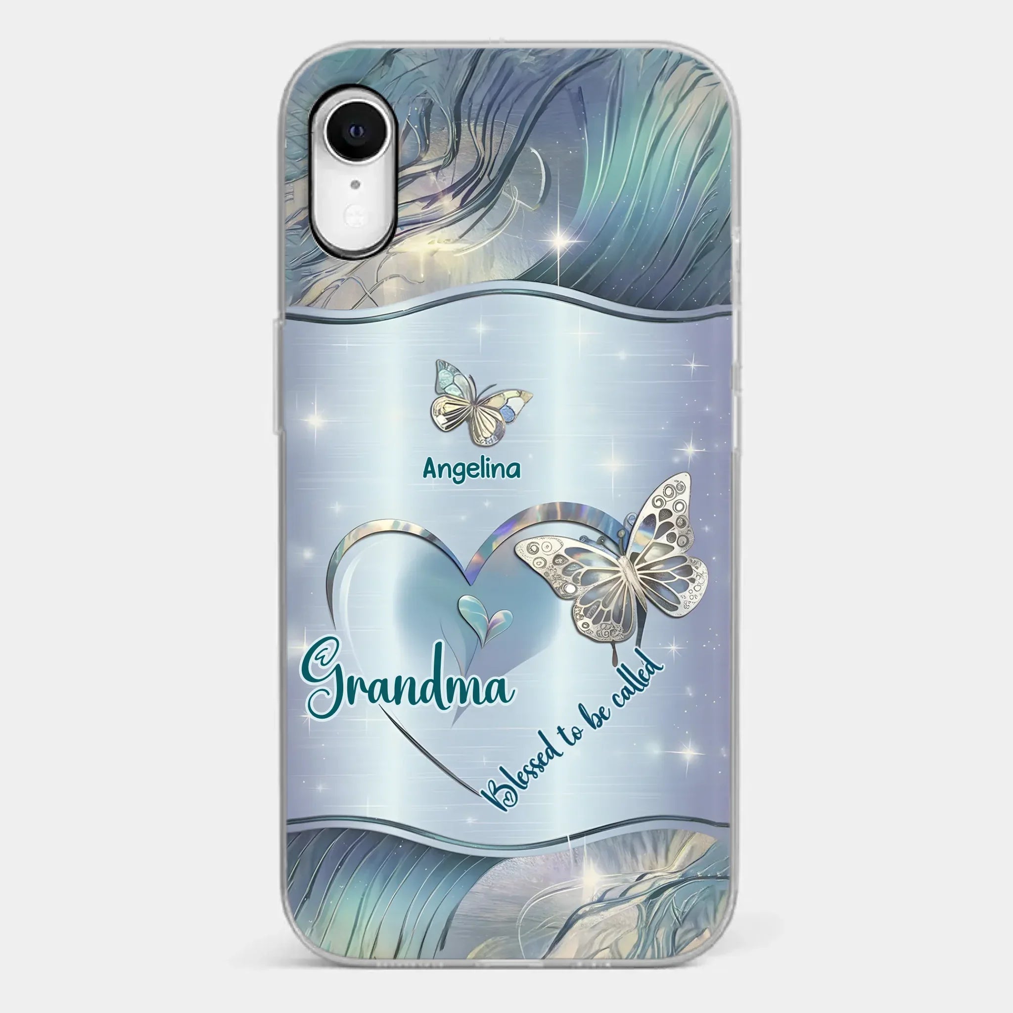 Home Is Where Your Grandma Is - Family Personalized Custom Clear Phone Case - Gift For Mom, Grandma