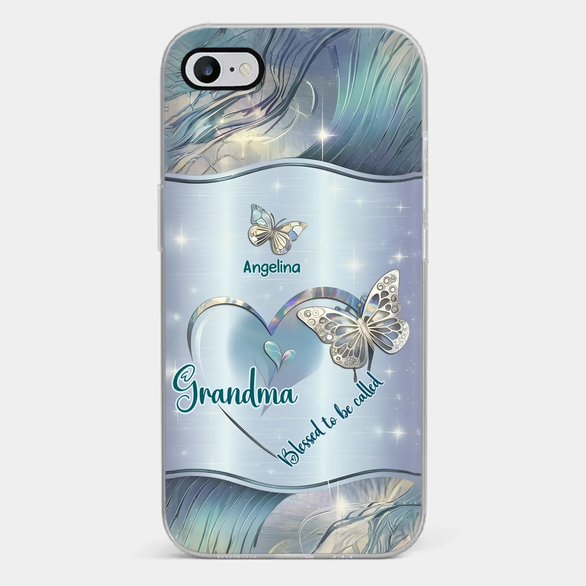 Home Is Where Your Grandma Is - Family Personalized Custom Clear Phone Case - Gift For Mom, Grandma