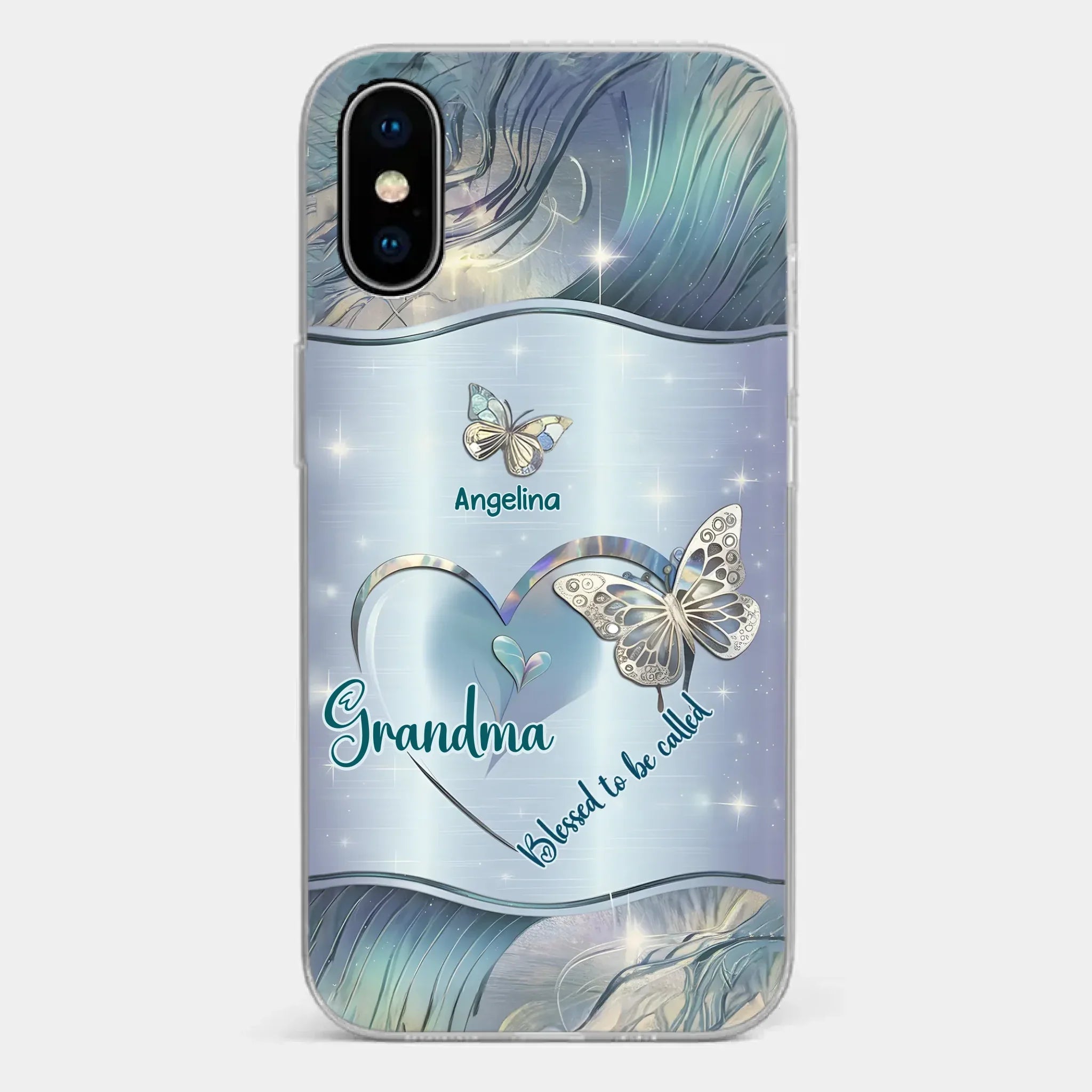 Home Is Where Your Grandma Is - Family Personalized Custom Clear Phone Case - Gift For Mom, Grandma