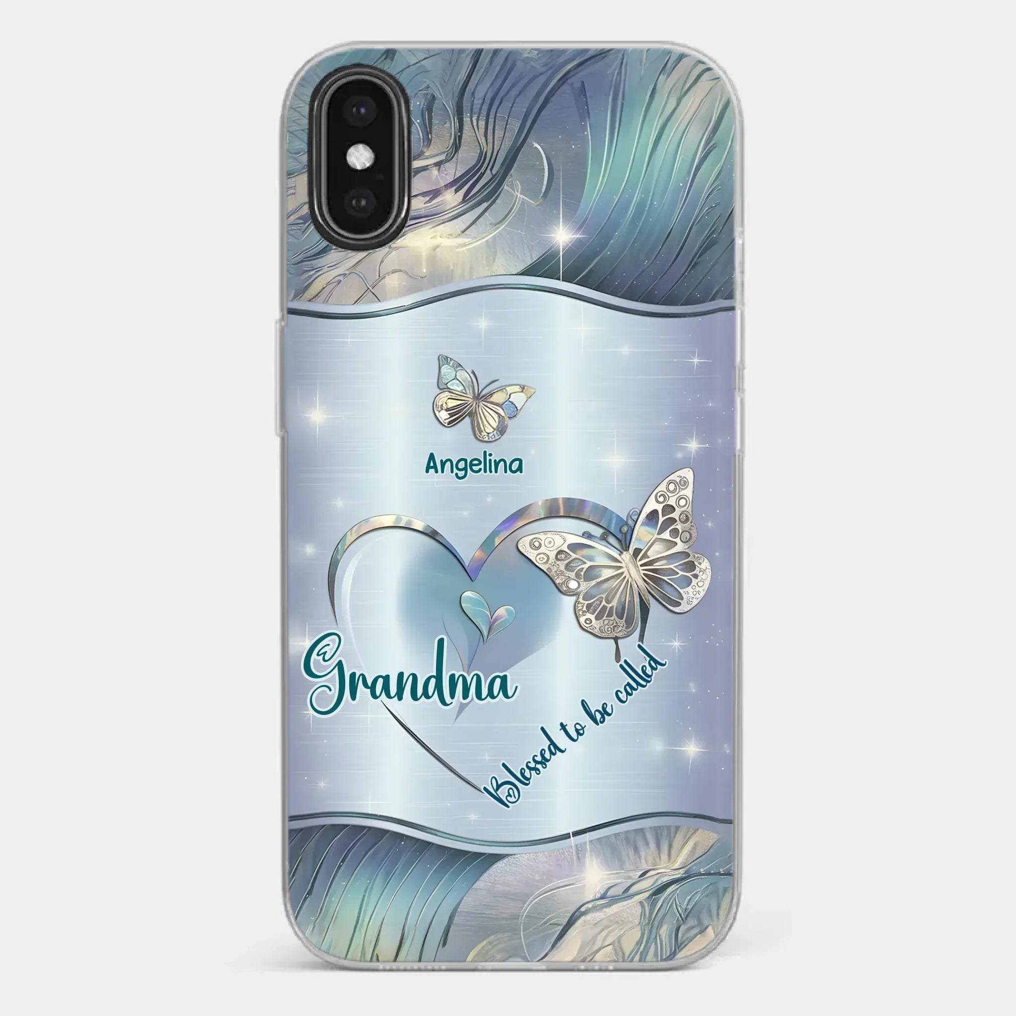 Home Is Where Your Grandma Is - Family Personalized Custom Clear Phone Case - Gift For Mom, Grandma