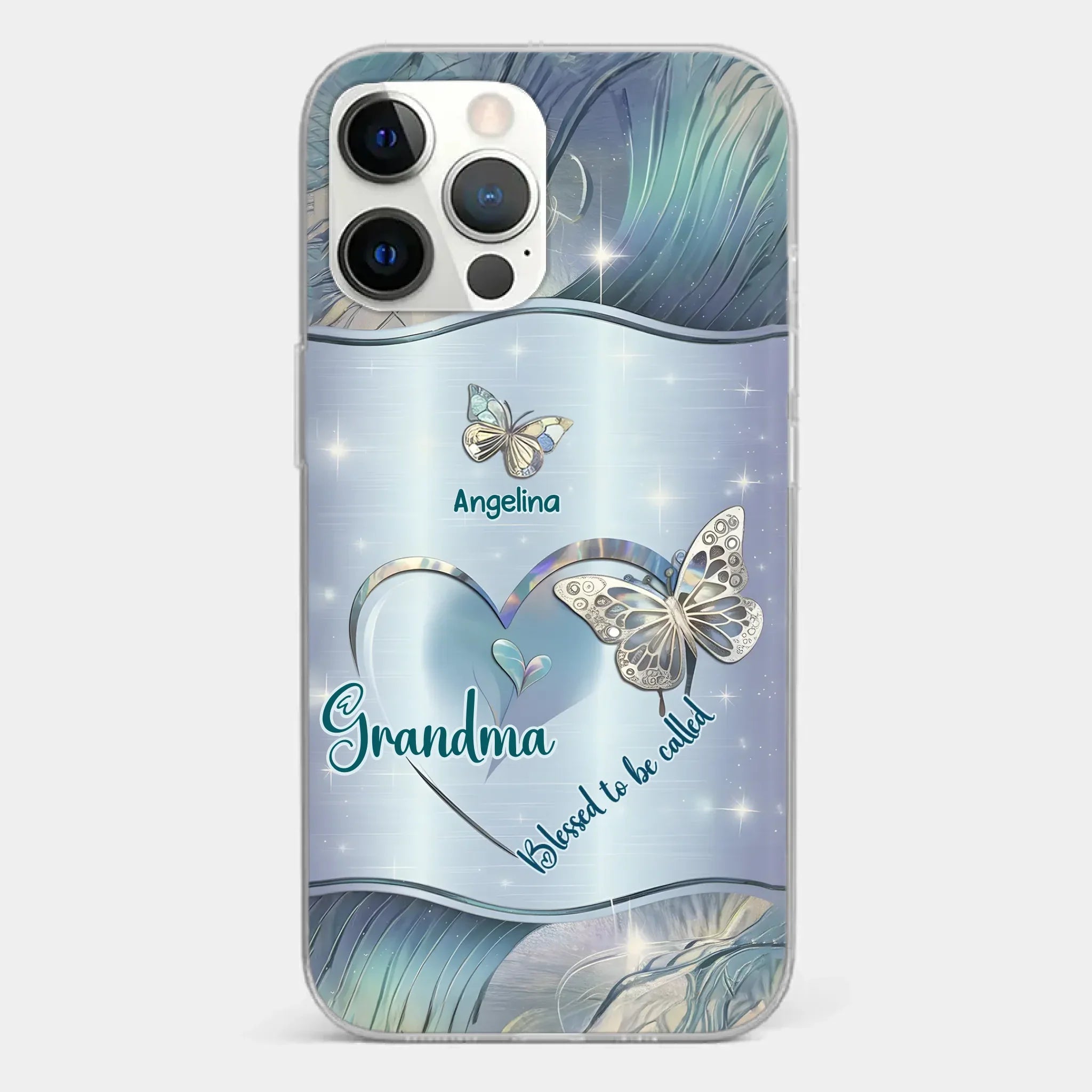Home Is Where Your Grandma Is - Family Personalized Custom Clear Phone Case - Gift For Mom, Grandma
