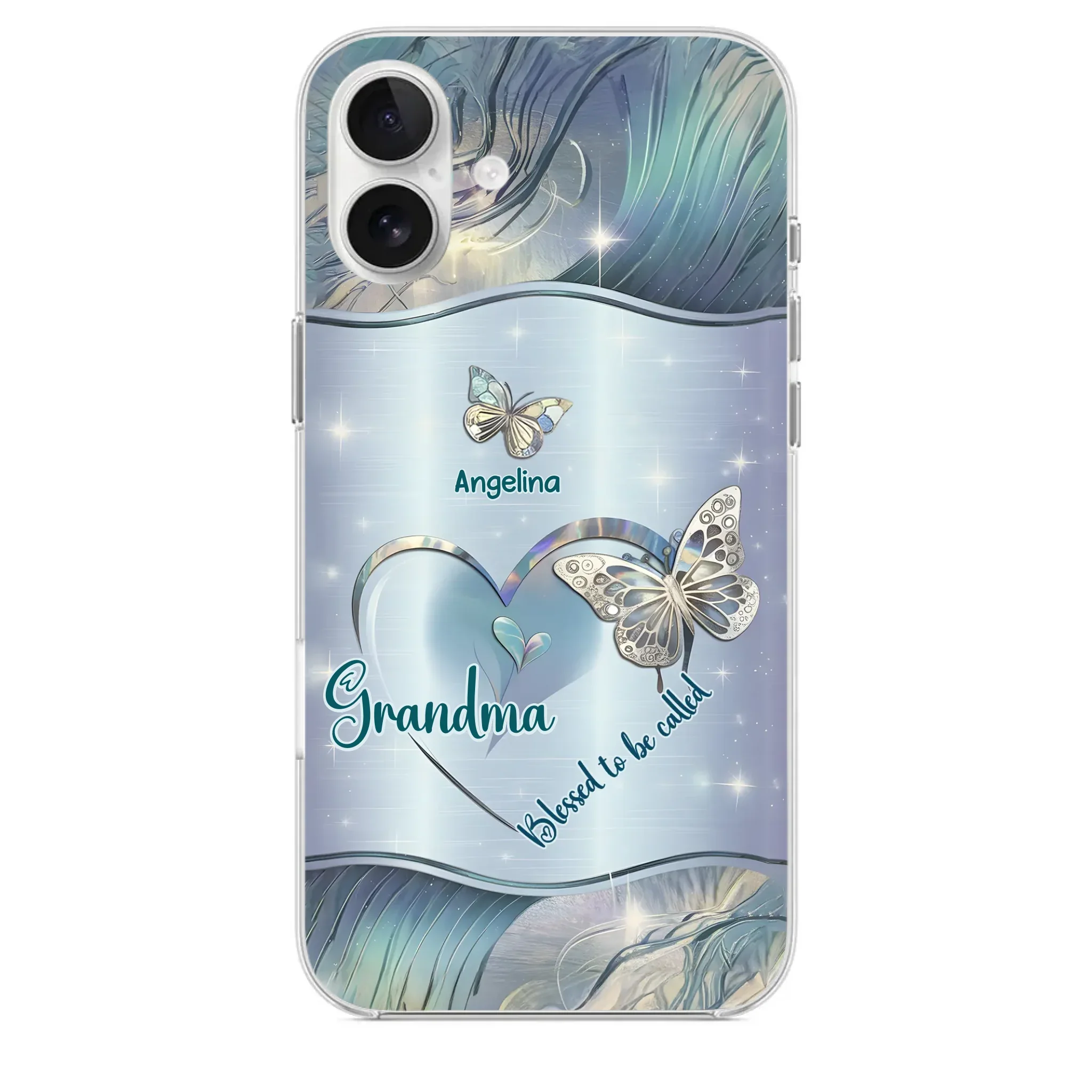 Home Is Where Your Grandma Is - Family Personalized Custom Clear Phone Case - Gift For Mom, Grandma