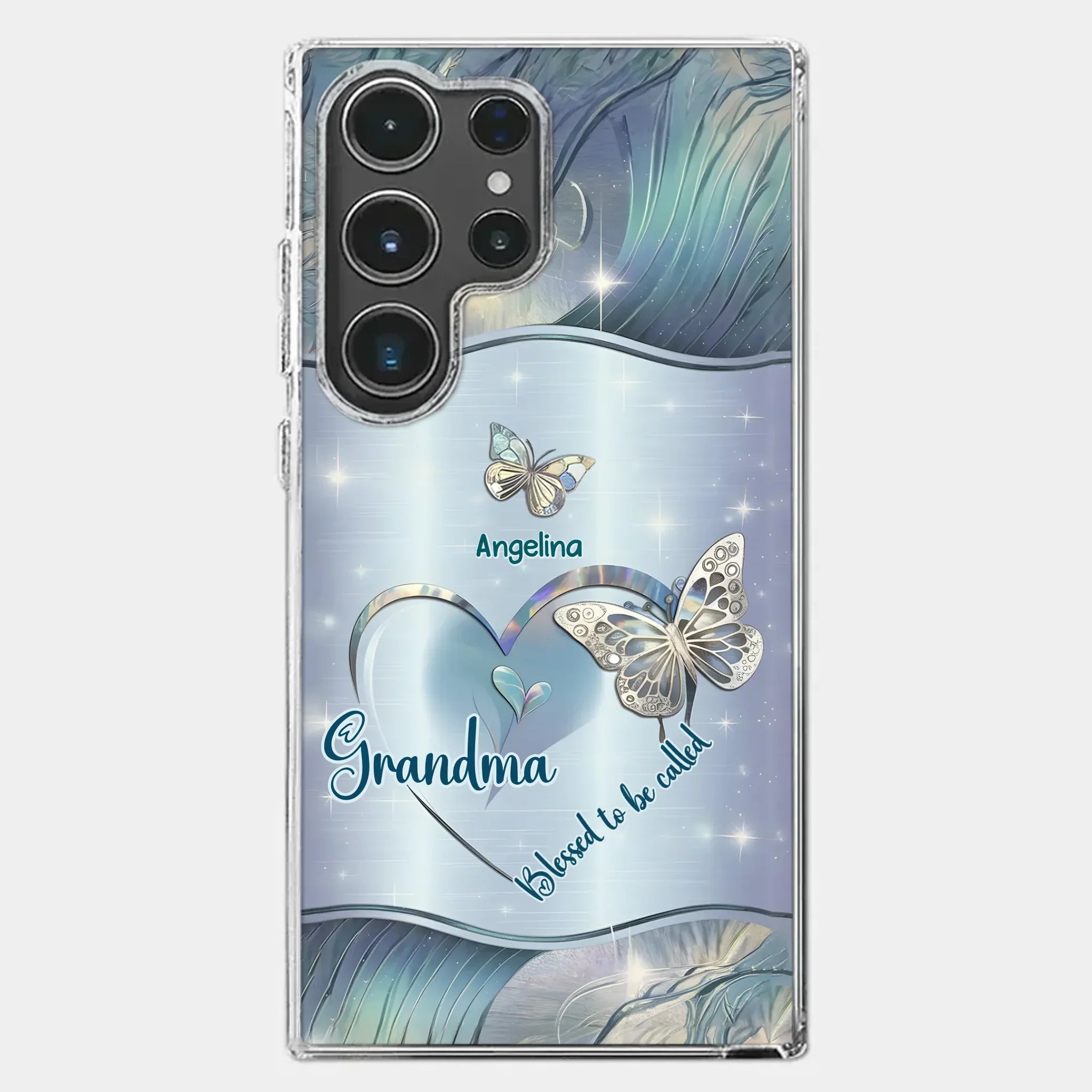 Home Is Where Your Grandma Is - Family Personalized Custom Clear Phone Case - Gift For Mom, Grandma
