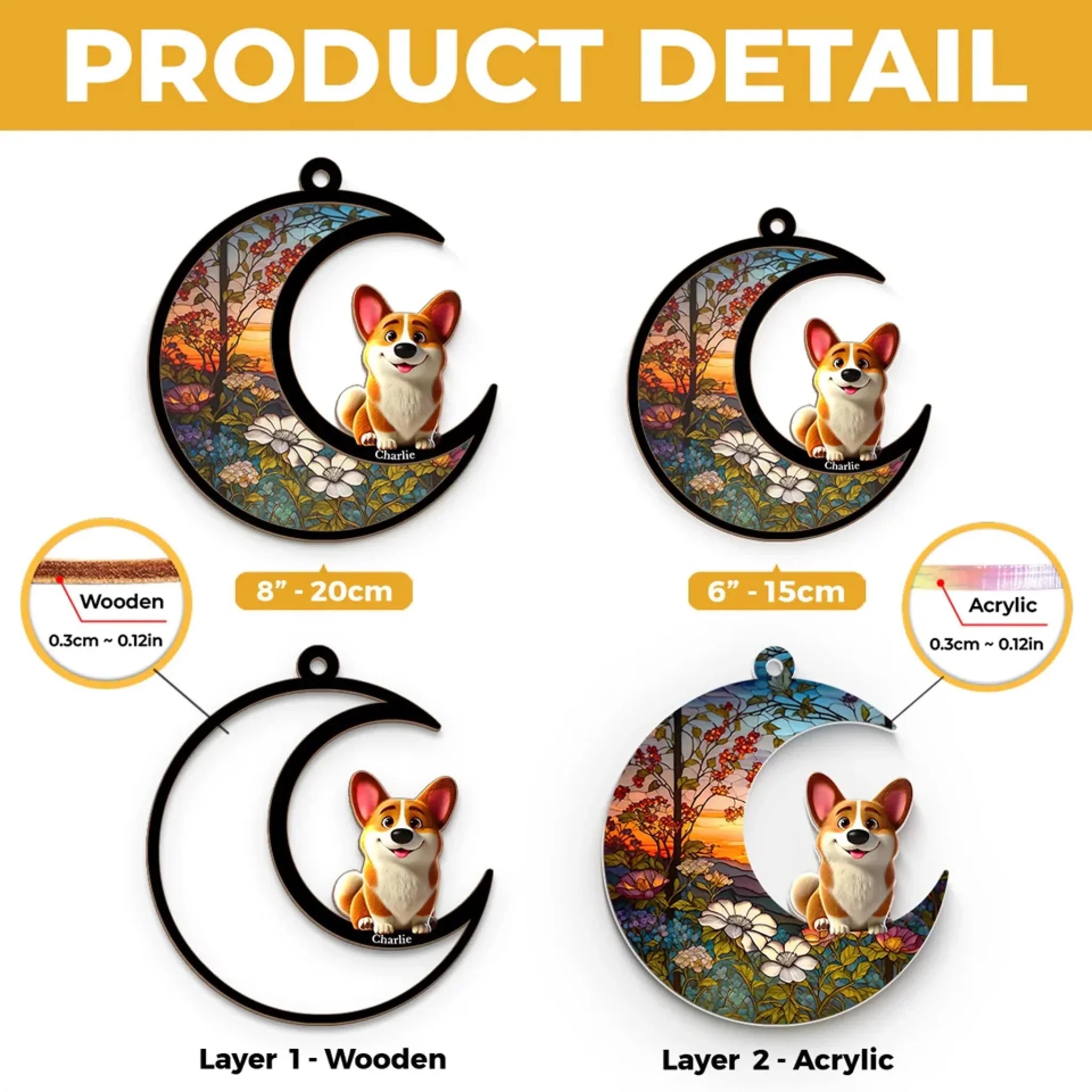 A Little Bit Of Chaos, A Whole Lot Of Love - Dog & Cat Personalized Window Hanging Suncatcher - Gift For Pet Owners, Pet Lovers