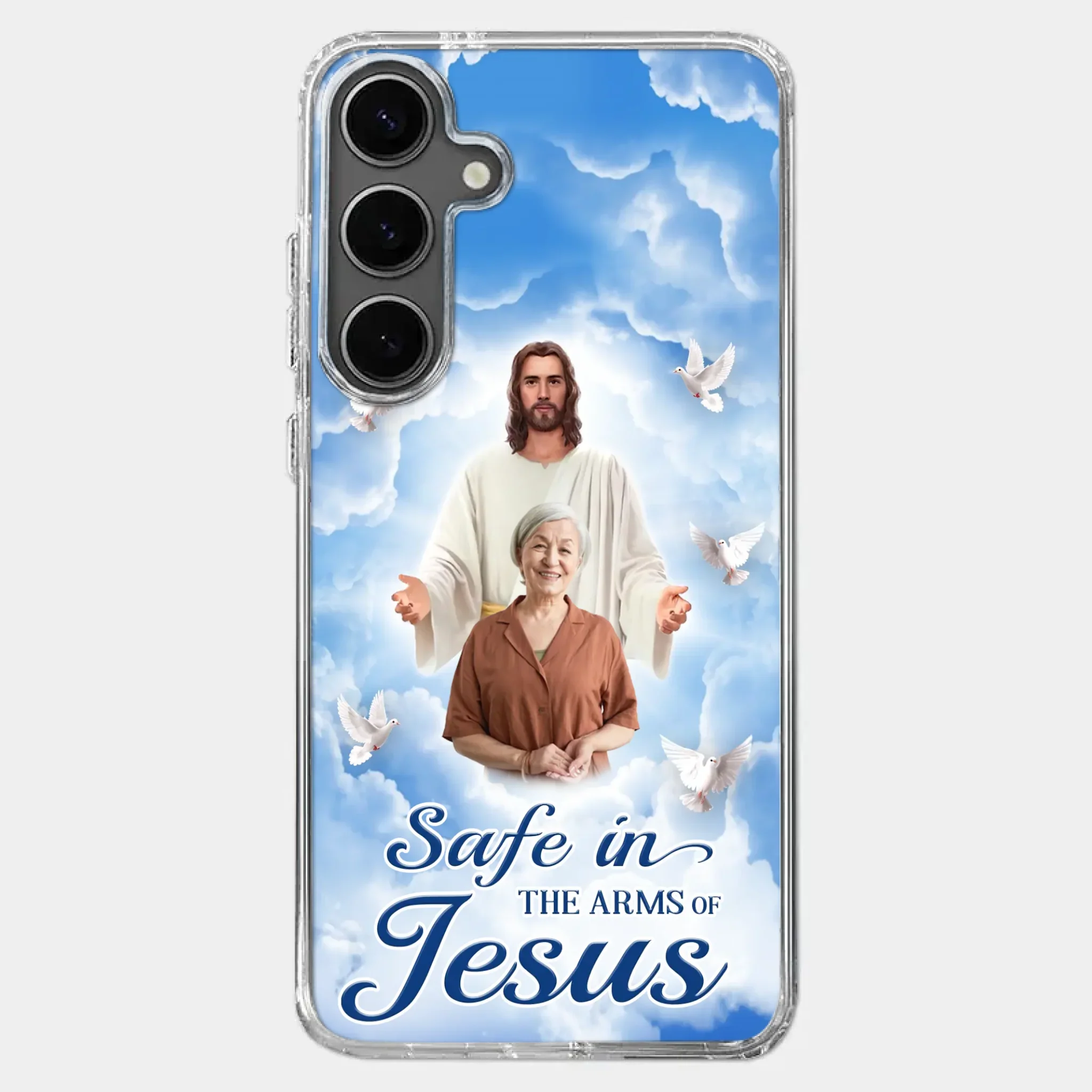 Custom Photo Beautiful As A Bright Shining Star - Memorial Personalized Custom Clear Phone Case - Sympathy Gift For Family Members